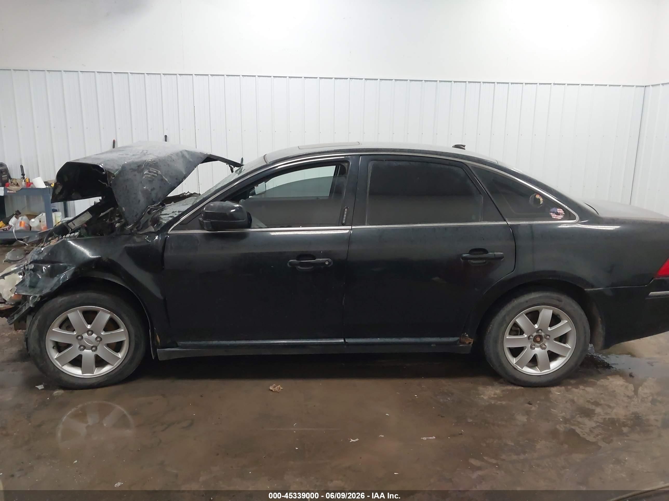 2007 Ford Five Hundred Sel Black vin: 1FAHP27167G154065