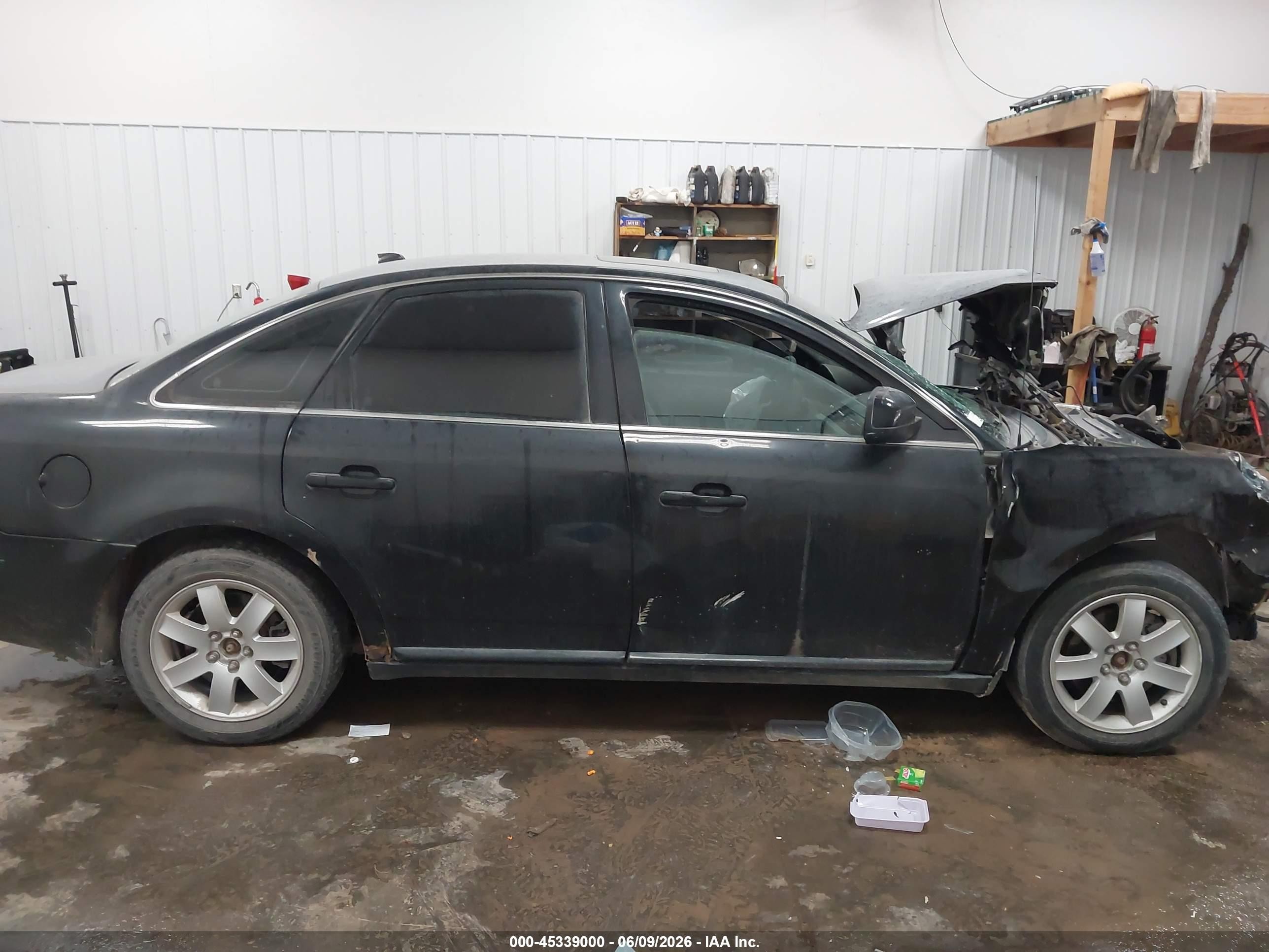 2007 Ford Five Hundred Sel Black vin: 1FAHP27167G154065