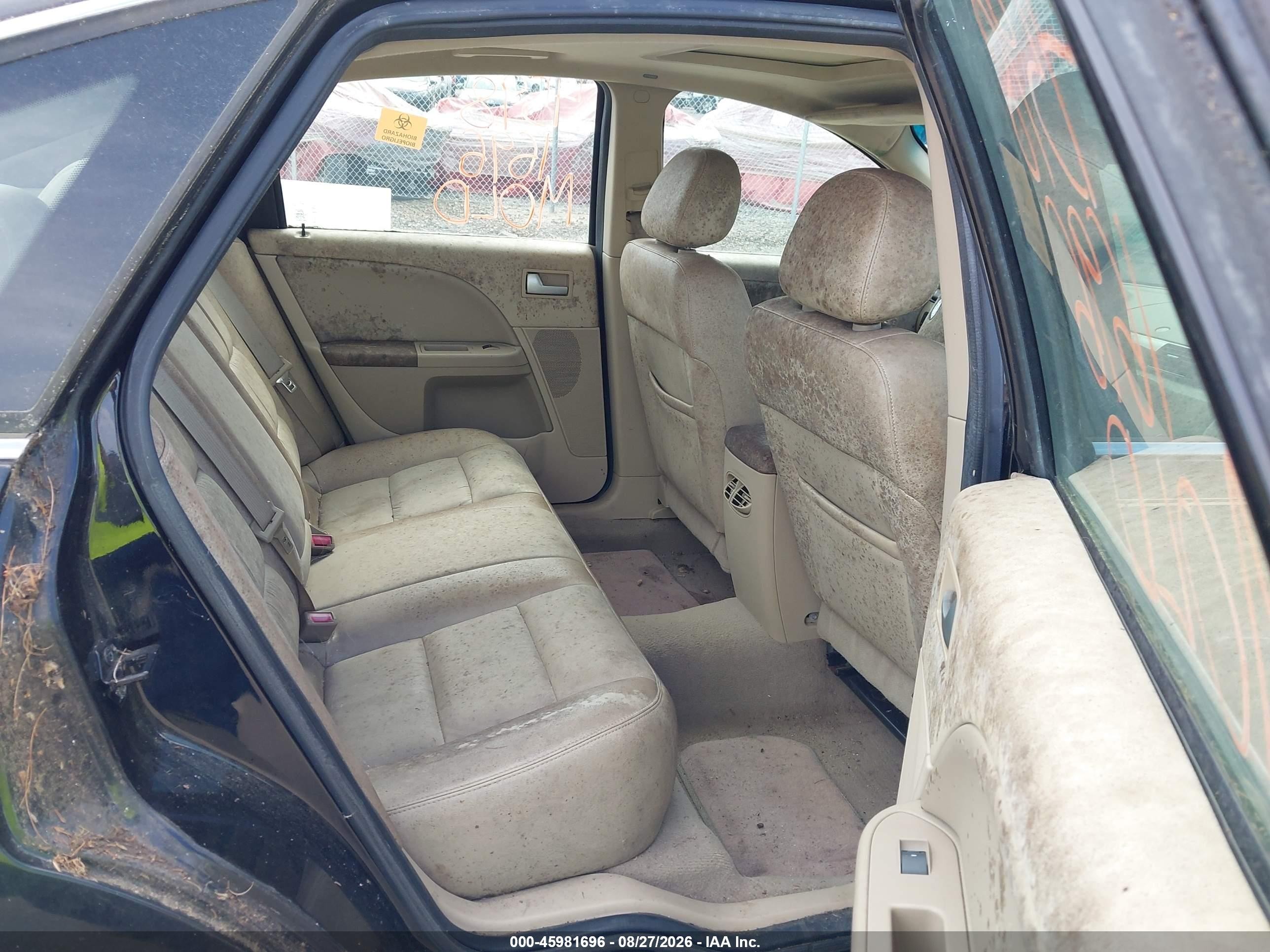 2006 Ford Five Hundred Sel Черный vin: 1FAHP27186G170010