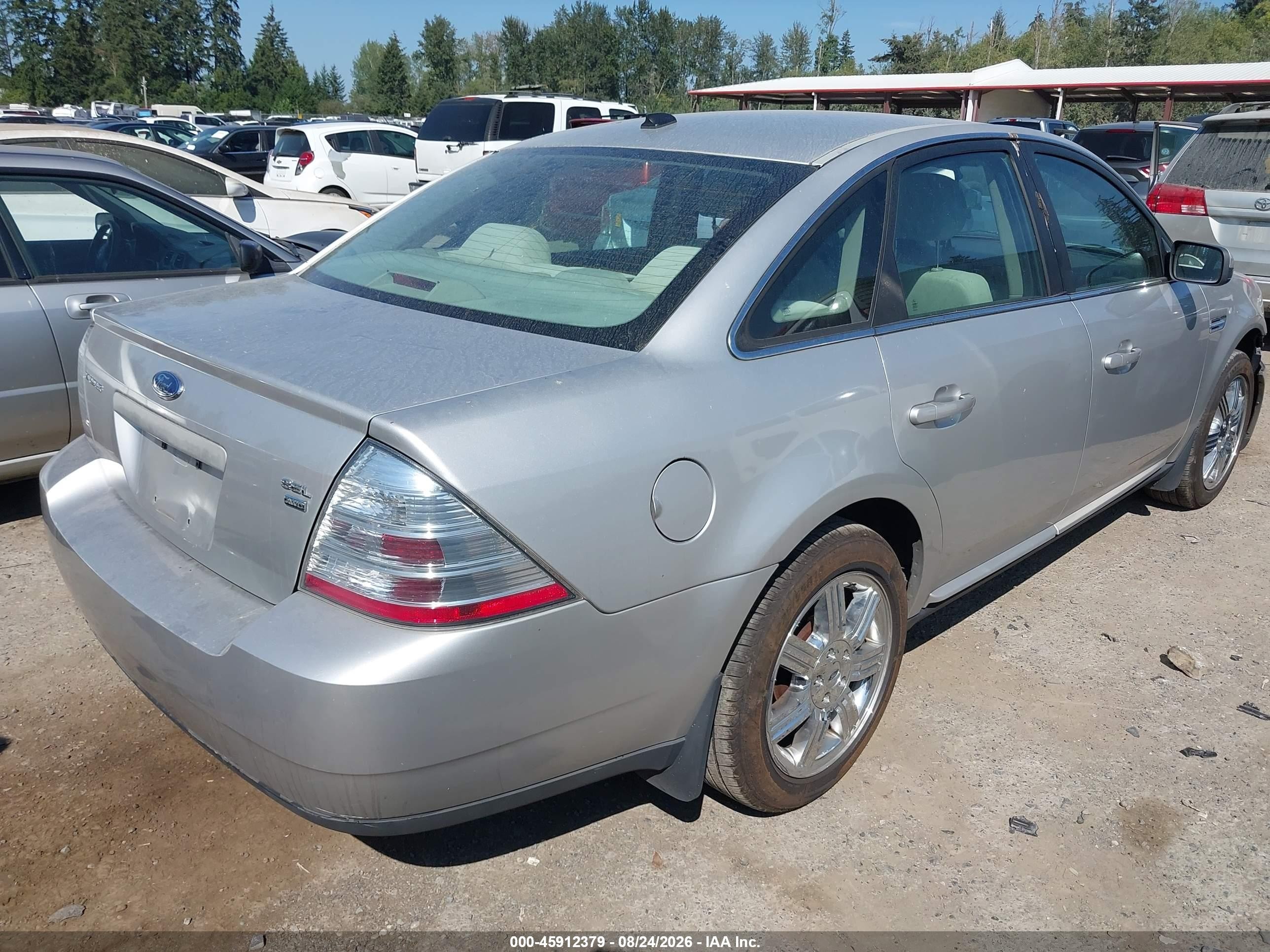 2008 Ford Taurus Sel Silver vin: 1FAHP27W28G147949