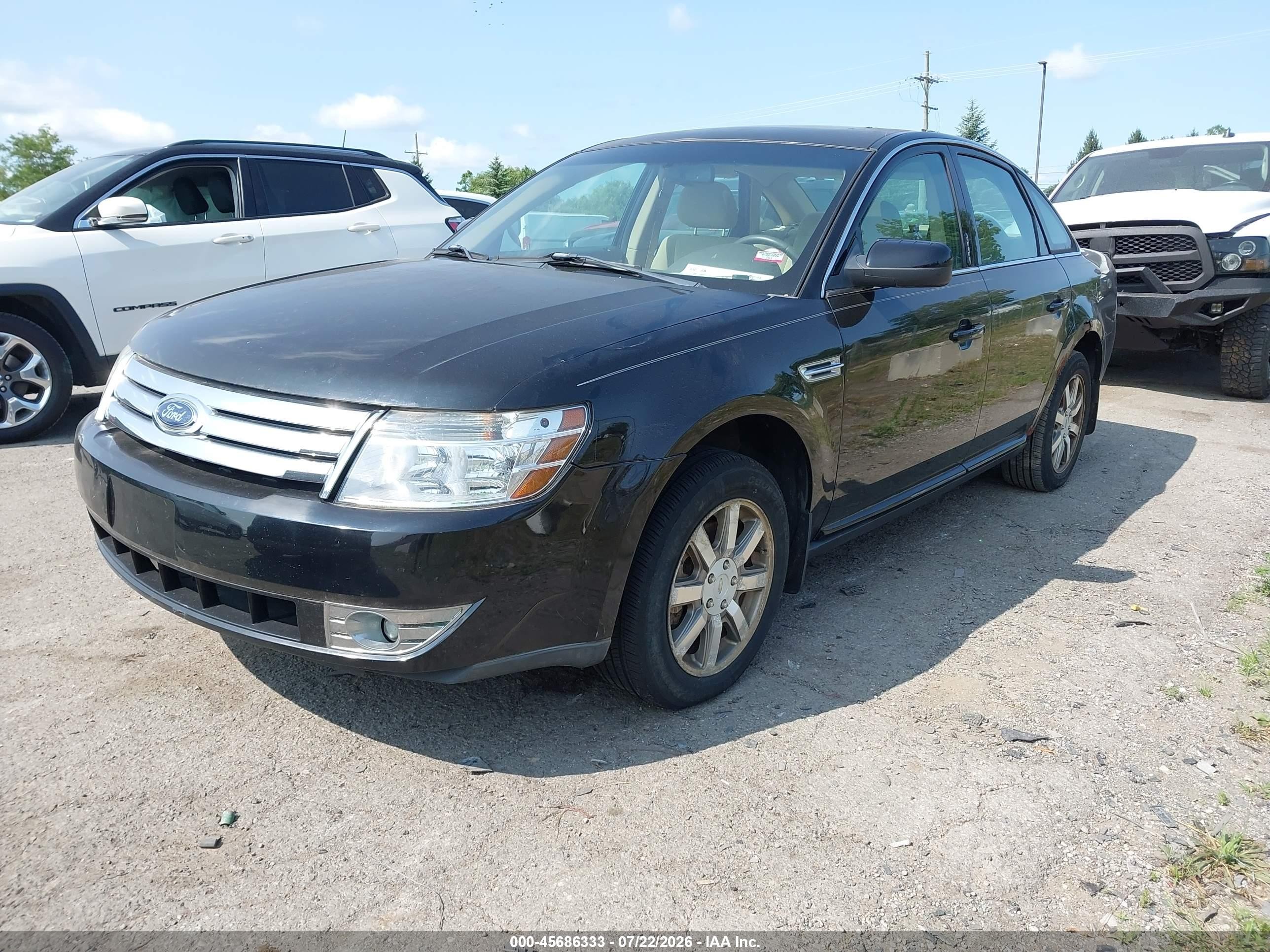 2008 Ford Taurus Sel Черный vin: 1FAHP27W38G149404