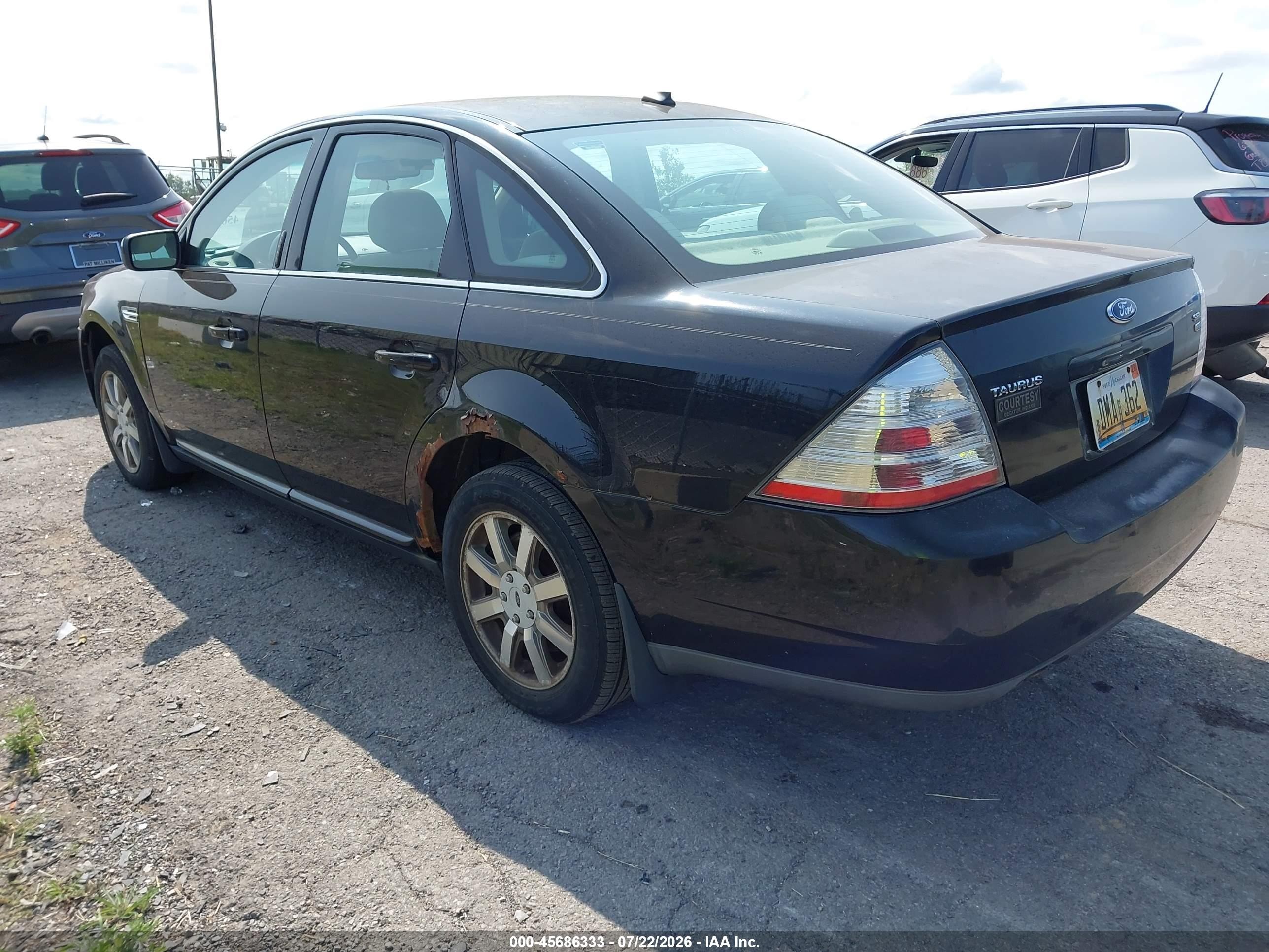2008 Ford Taurus Sel Черный vin: 1FAHP27W38G149404