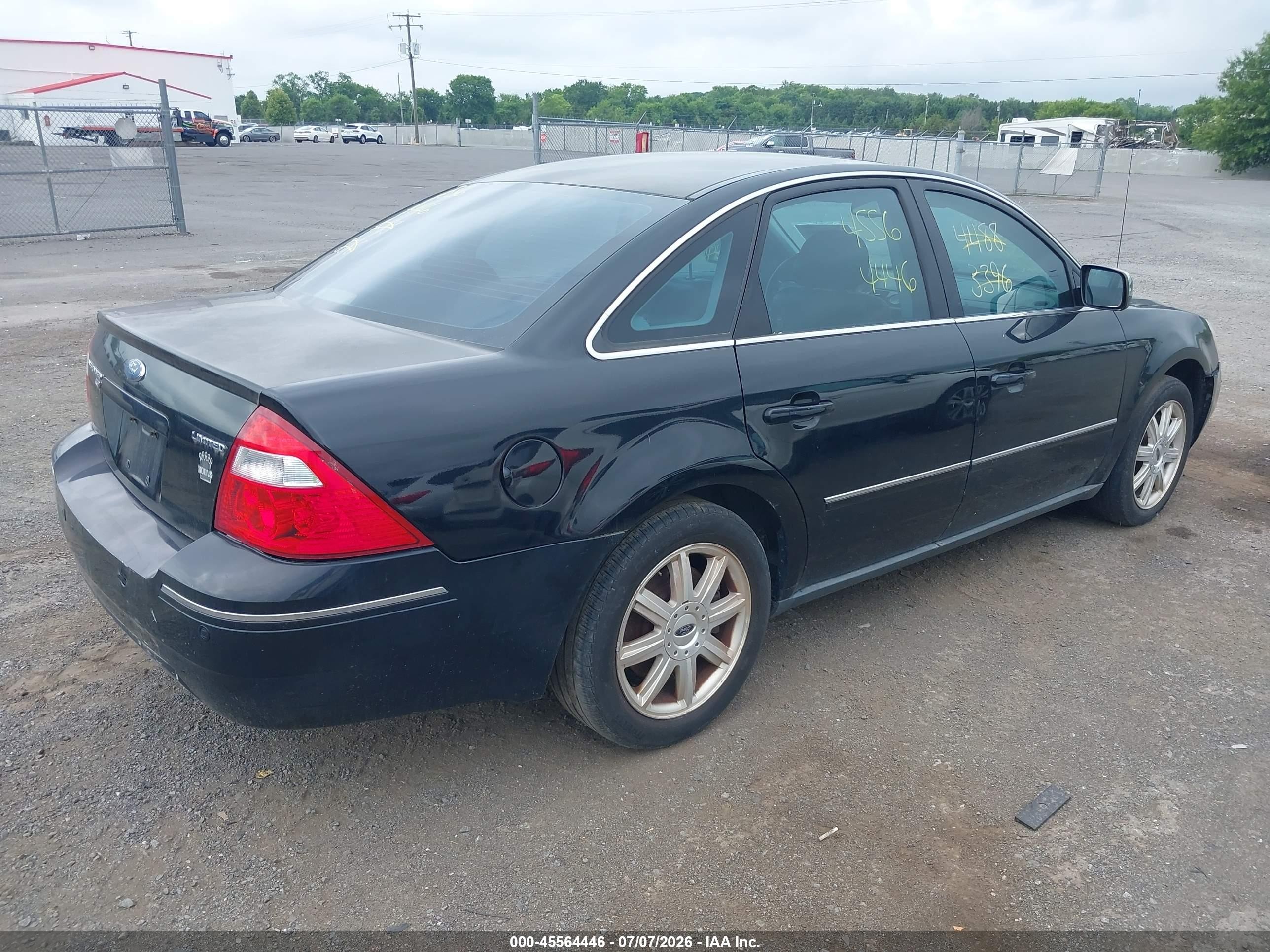 2006 Ford Five Hundred Limited Черный vin: 1FAHP28116G149370