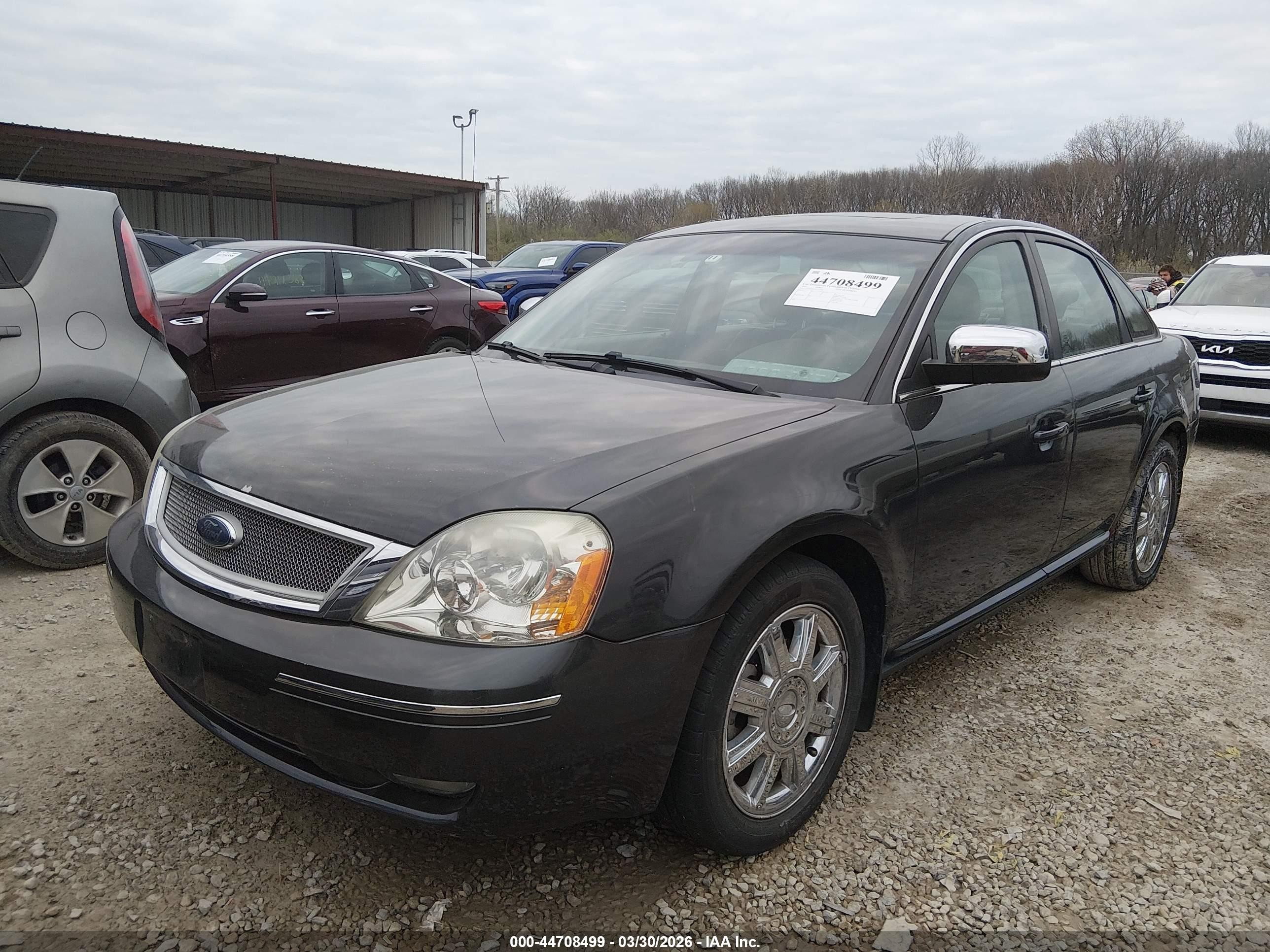 2007 Ford Five Hundred Limited Gray vin: 1FAHP28147G133424