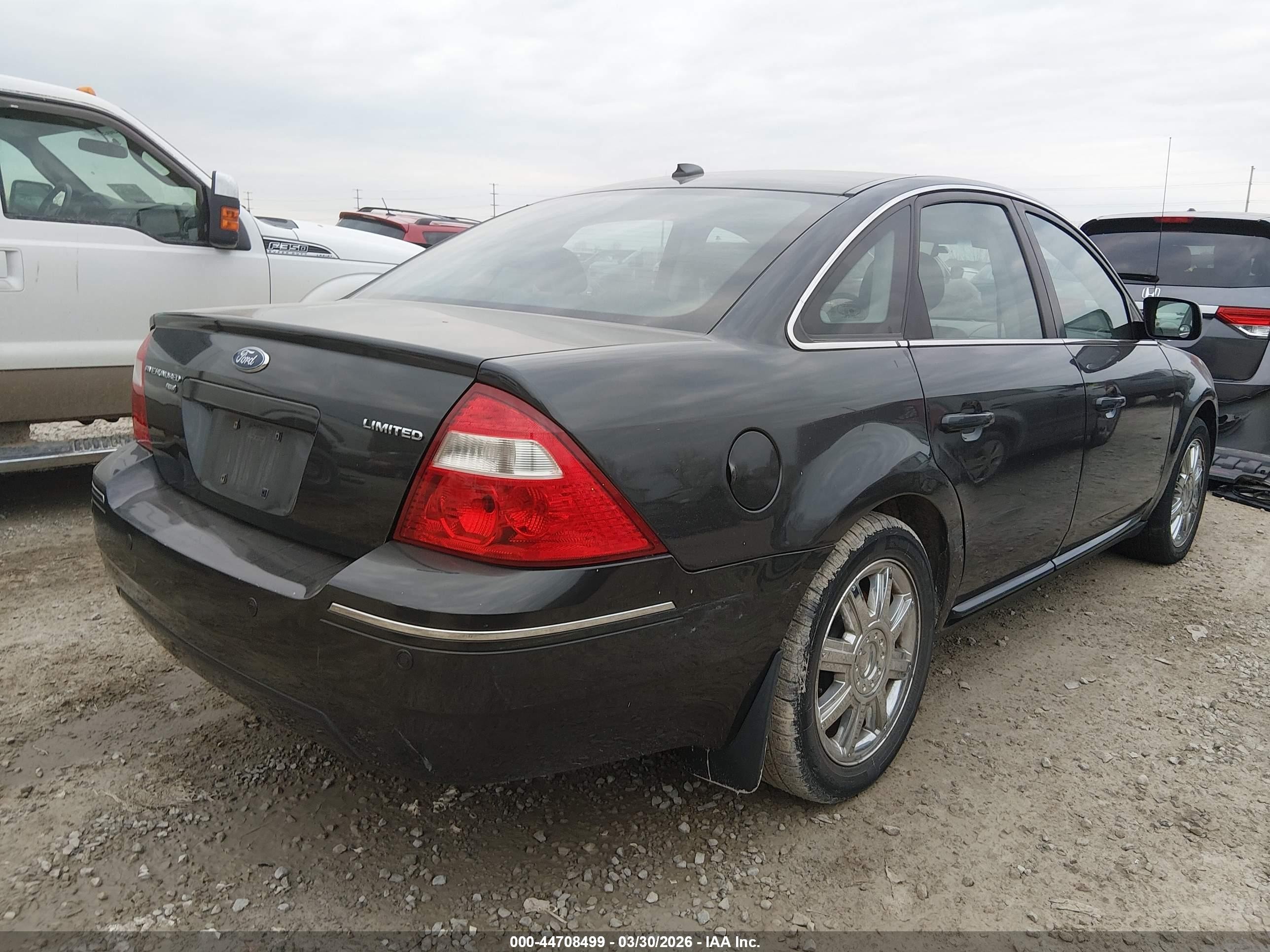 2007 Ford Five Hundred Limited Gray vin: 1FAHP28147G133424
