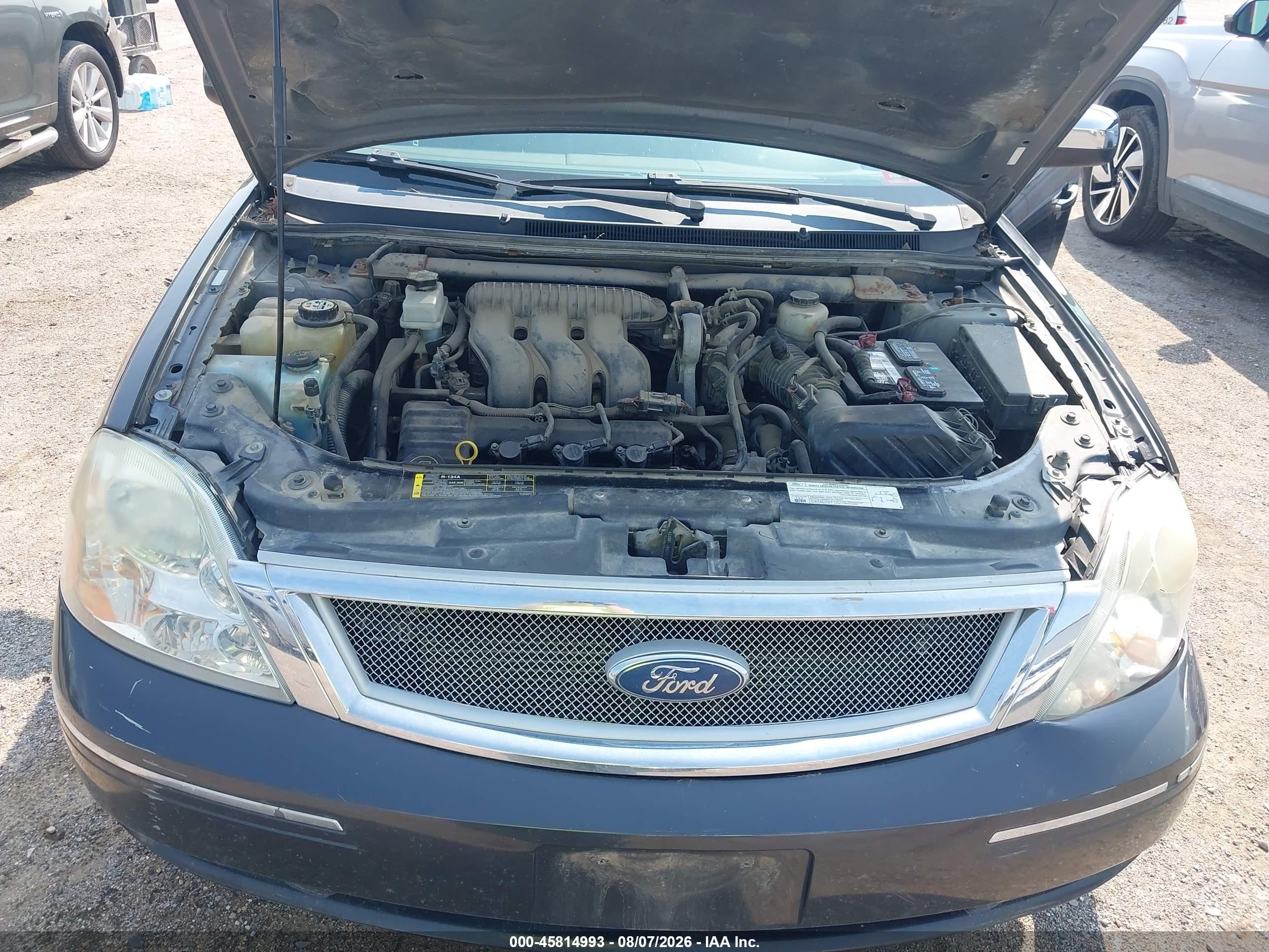 2007 Ford Five Hundred Limited Black vin: 1FAHP28167G117161