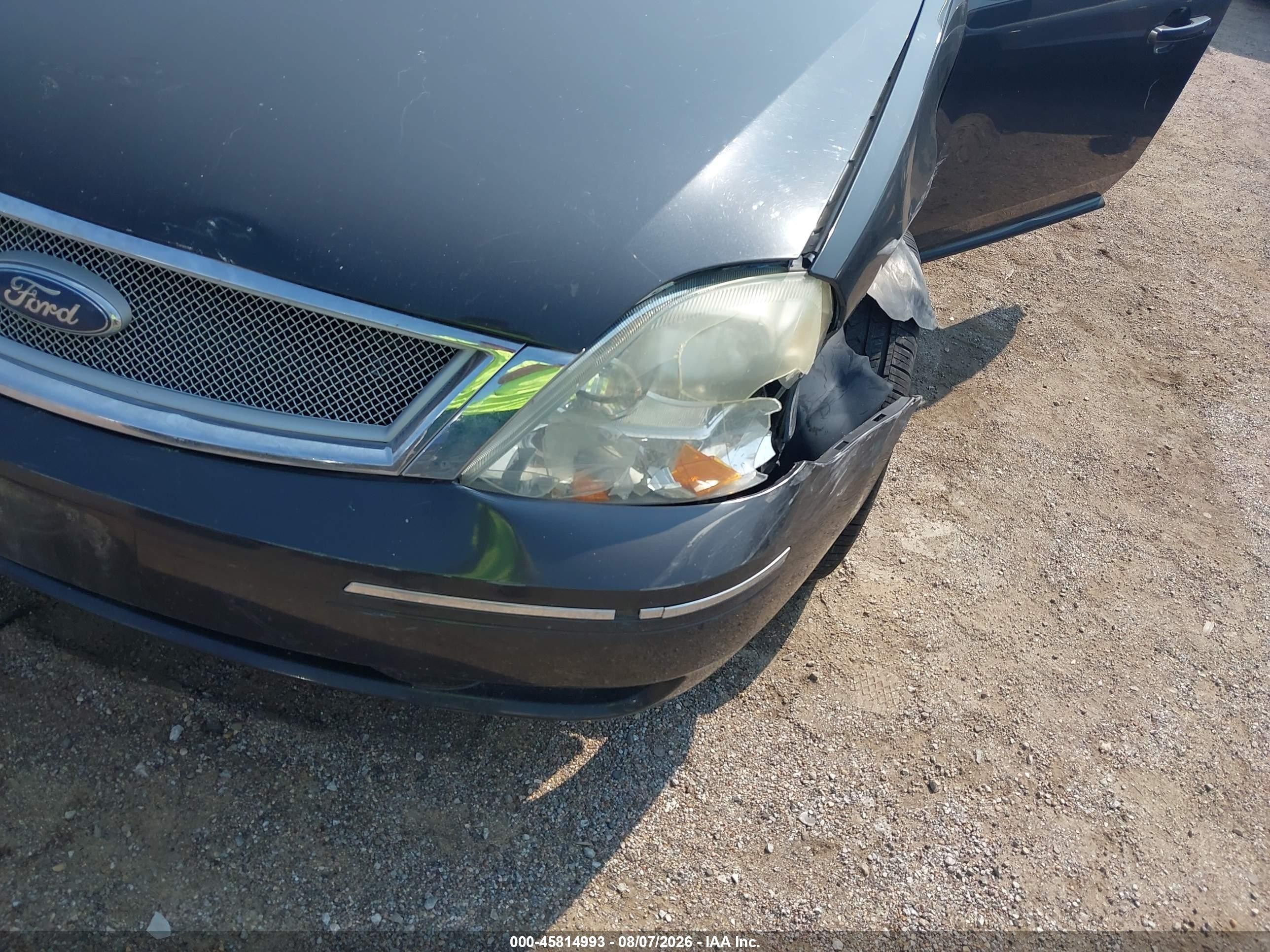 2007 Ford Five Hundred Limited Black vin: 1FAHP28167G117161