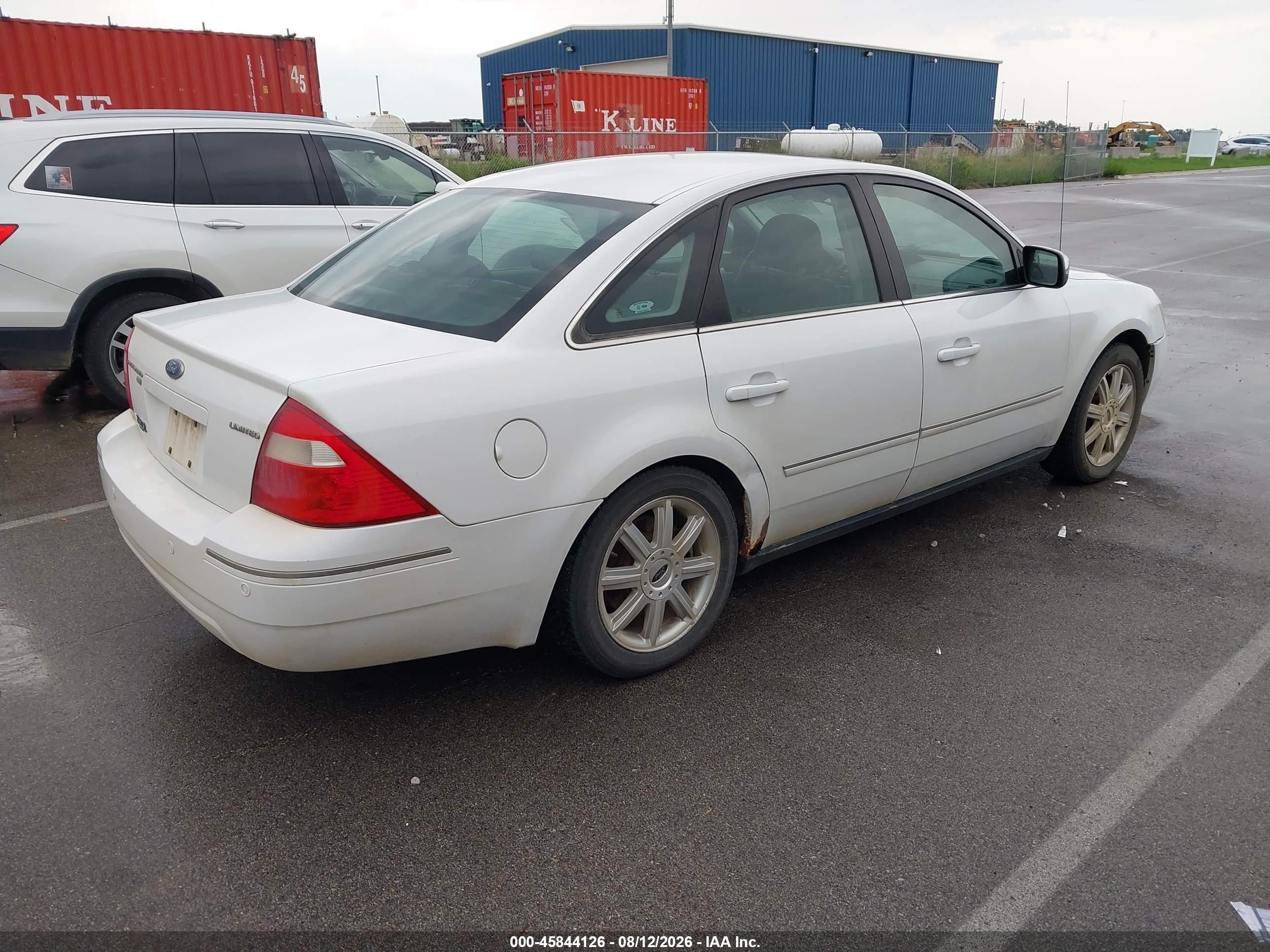 2006 Ford Five Hundred Limited Белый vin: 1FAHP281X6G100636