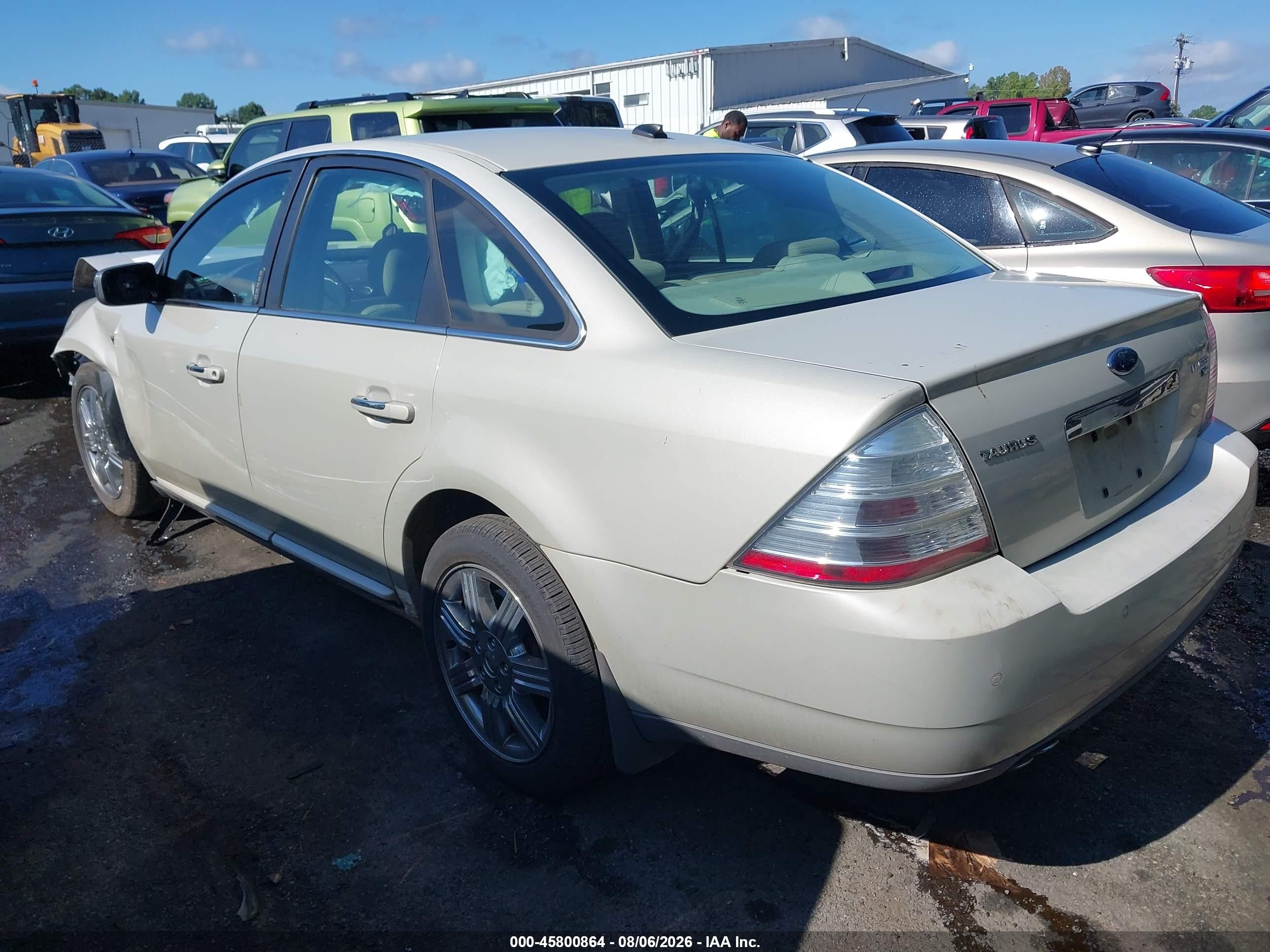 2008 Ford Taurus Limited Cream vin: 1FAHP28W28G135394