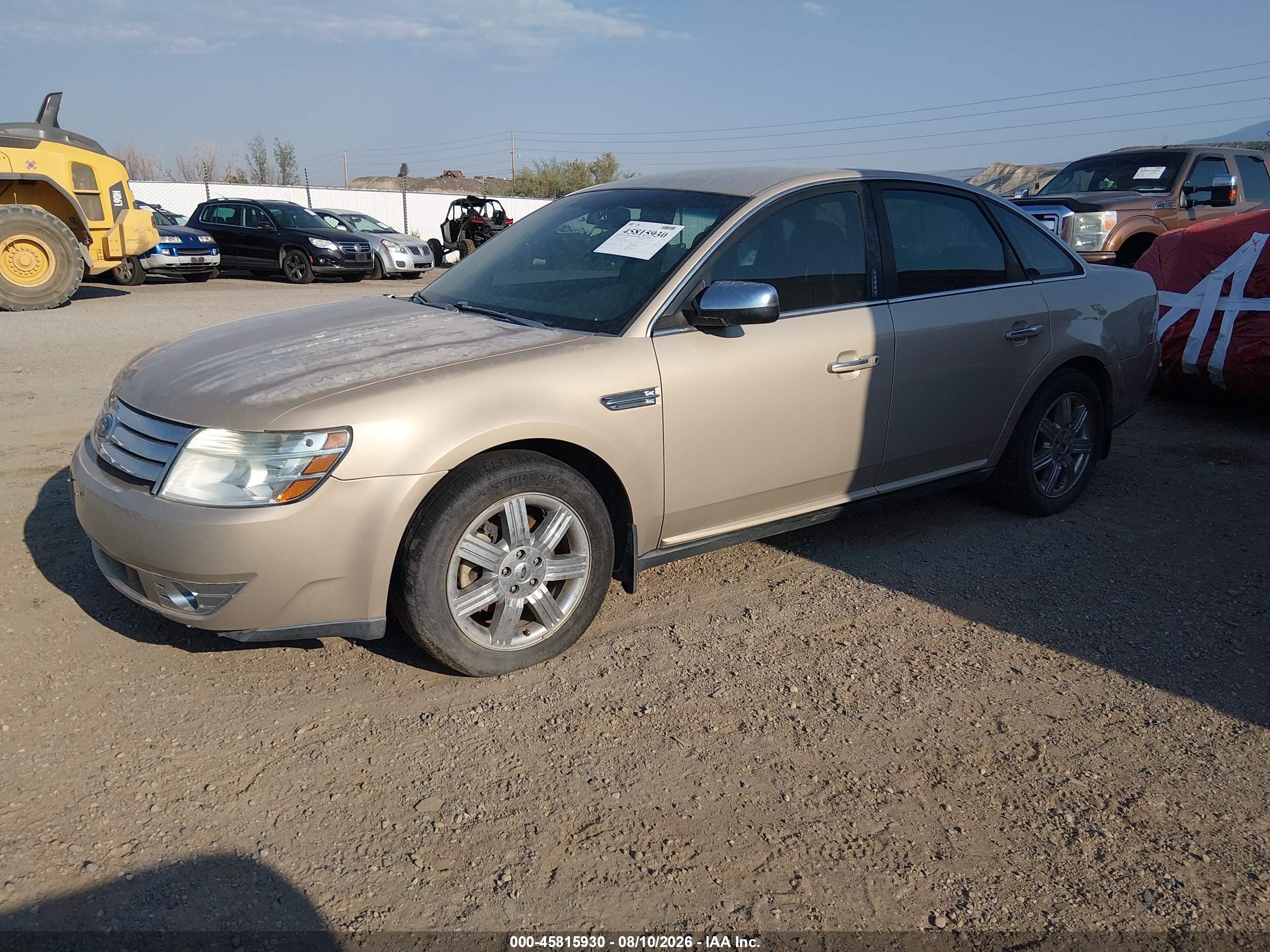 2008 Ford Taurus Limited Tan vin: 1FAHP28W98G129043