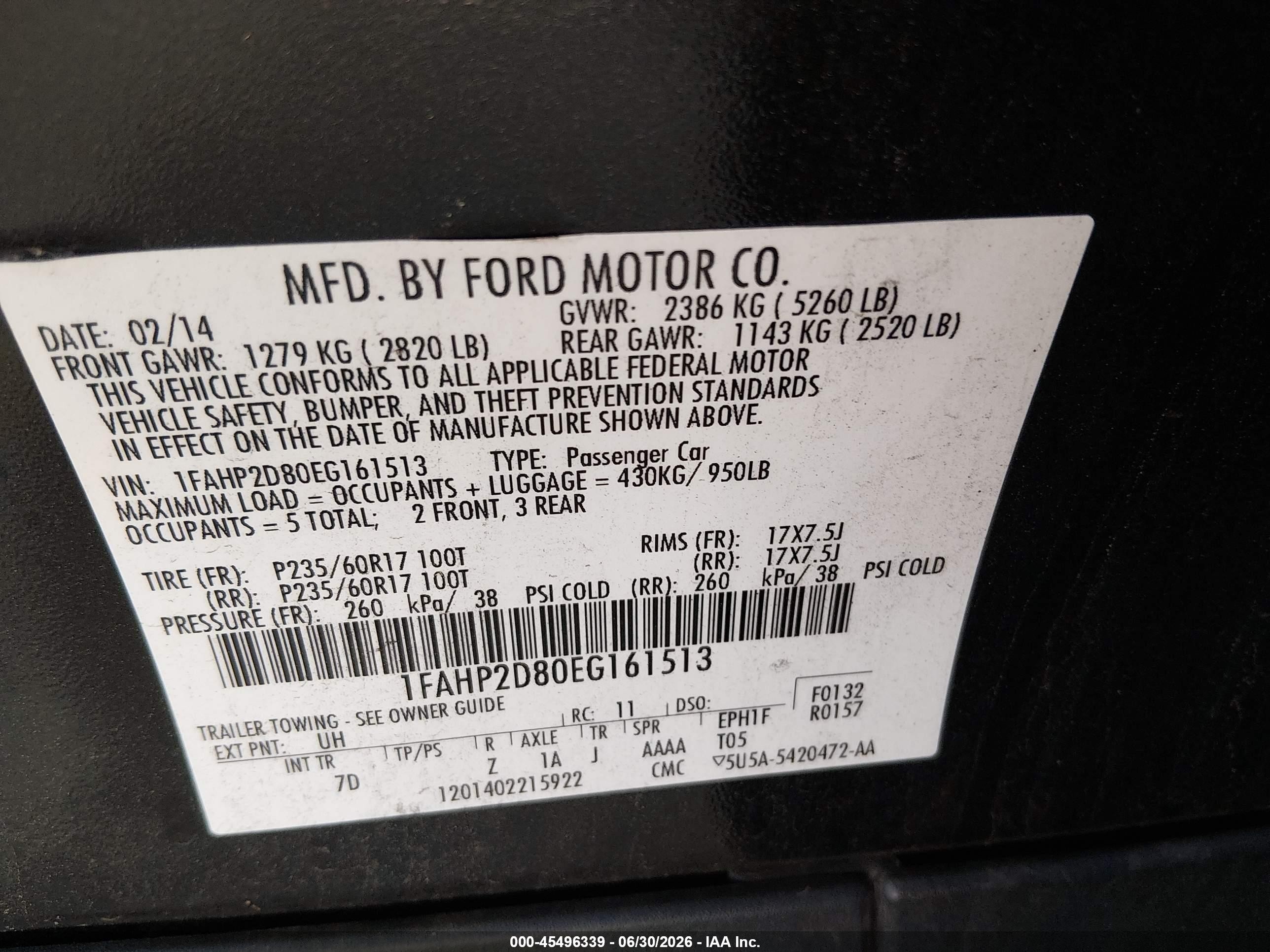 2014 Ford Taurus Se Black vin: 1FAHP2D80EG161513