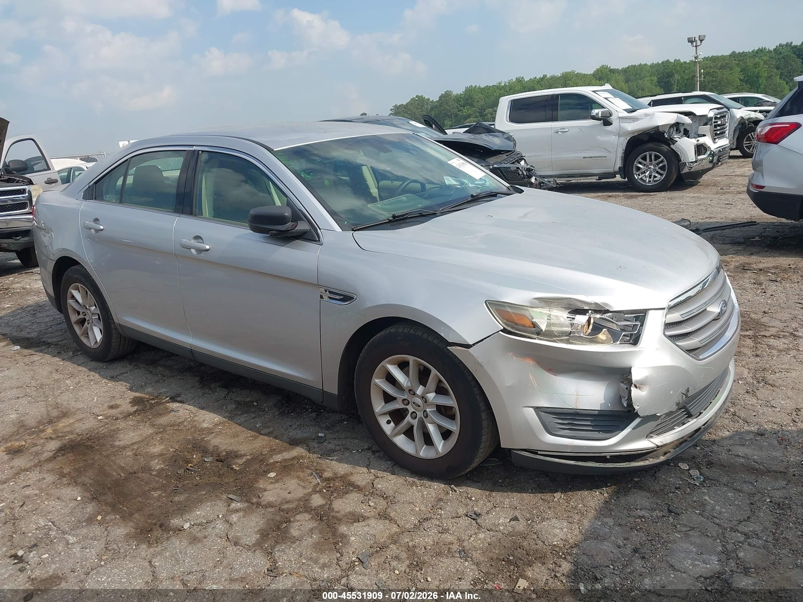 2013 Ford Taurus Se Silver vin: 1FAHP2D81DG106468