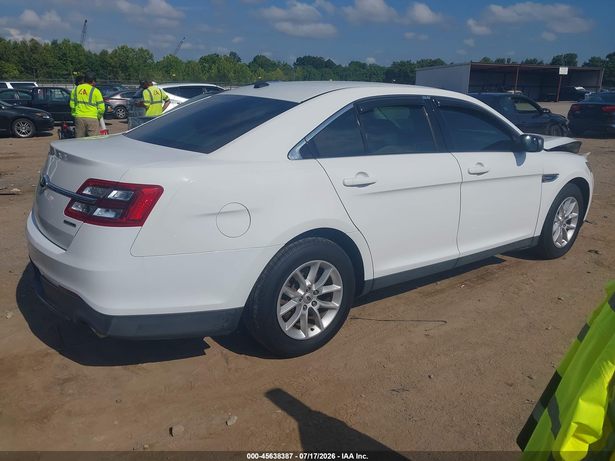 2013 Ford Taurus Se White vin: 1FAHP2D83DG152612