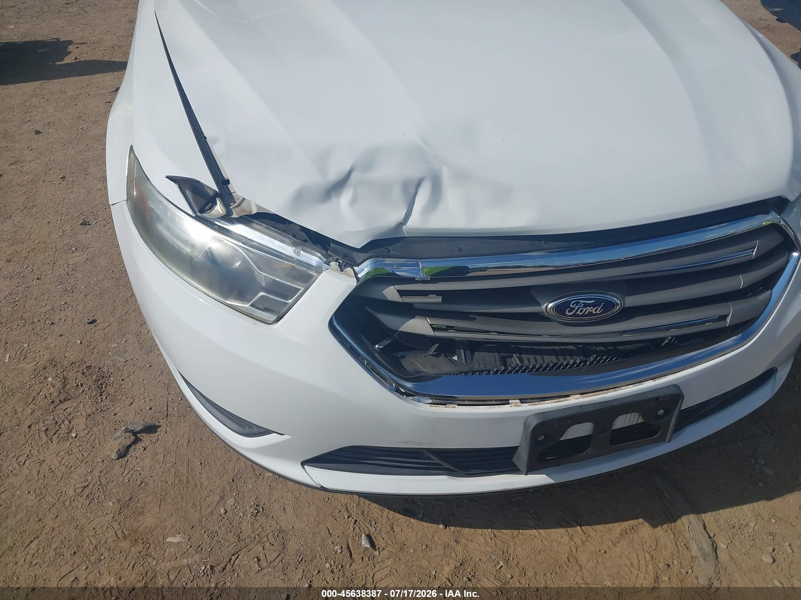 2013 Ford Taurus Se White vin: 1FAHP2D83DG152612