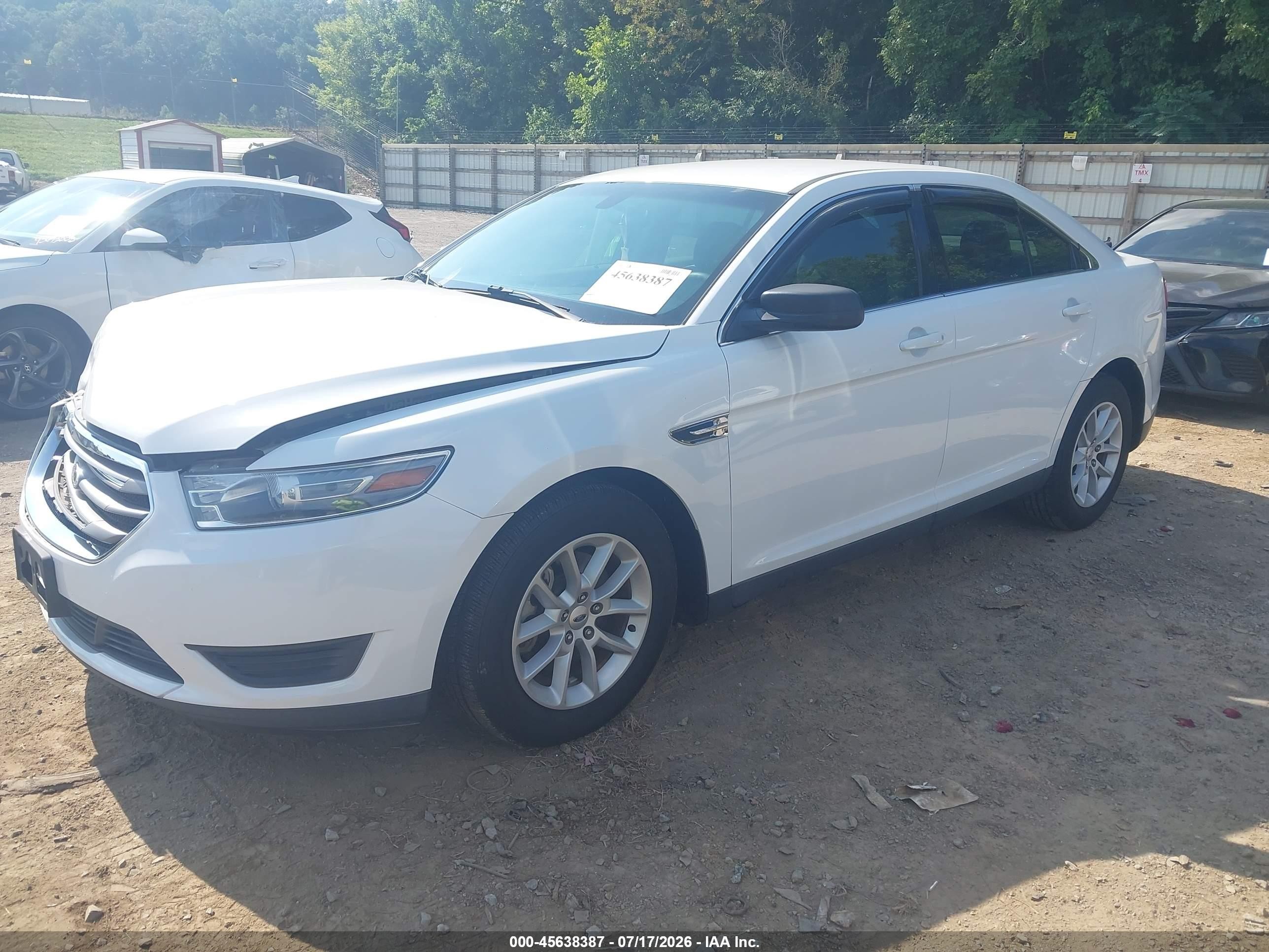 2013 Ford Taurus Se White vin: 1FAHP2D83DG152612