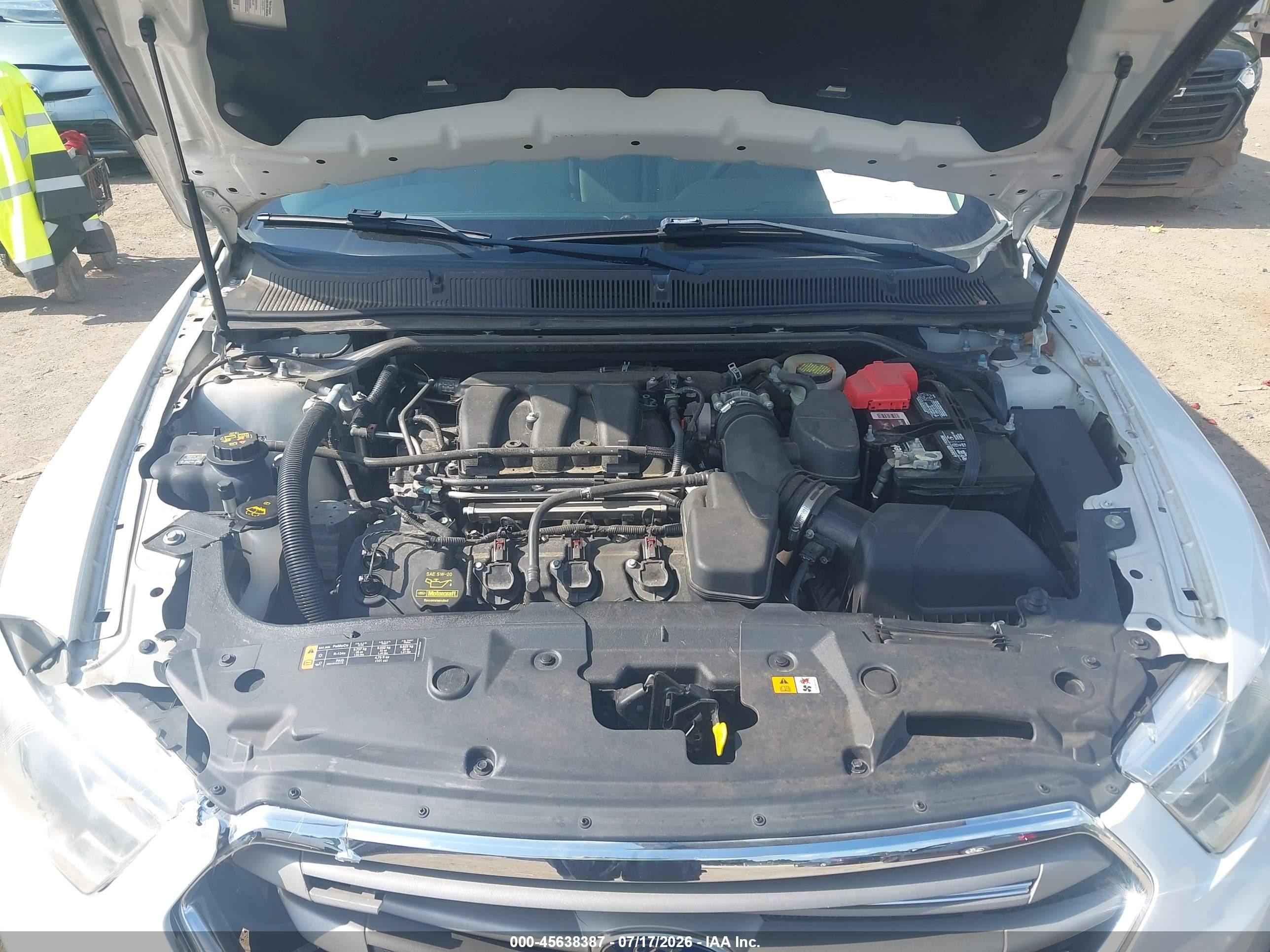 2013 Ford Taurus Se White vin: 1FAHP2D83DG152612