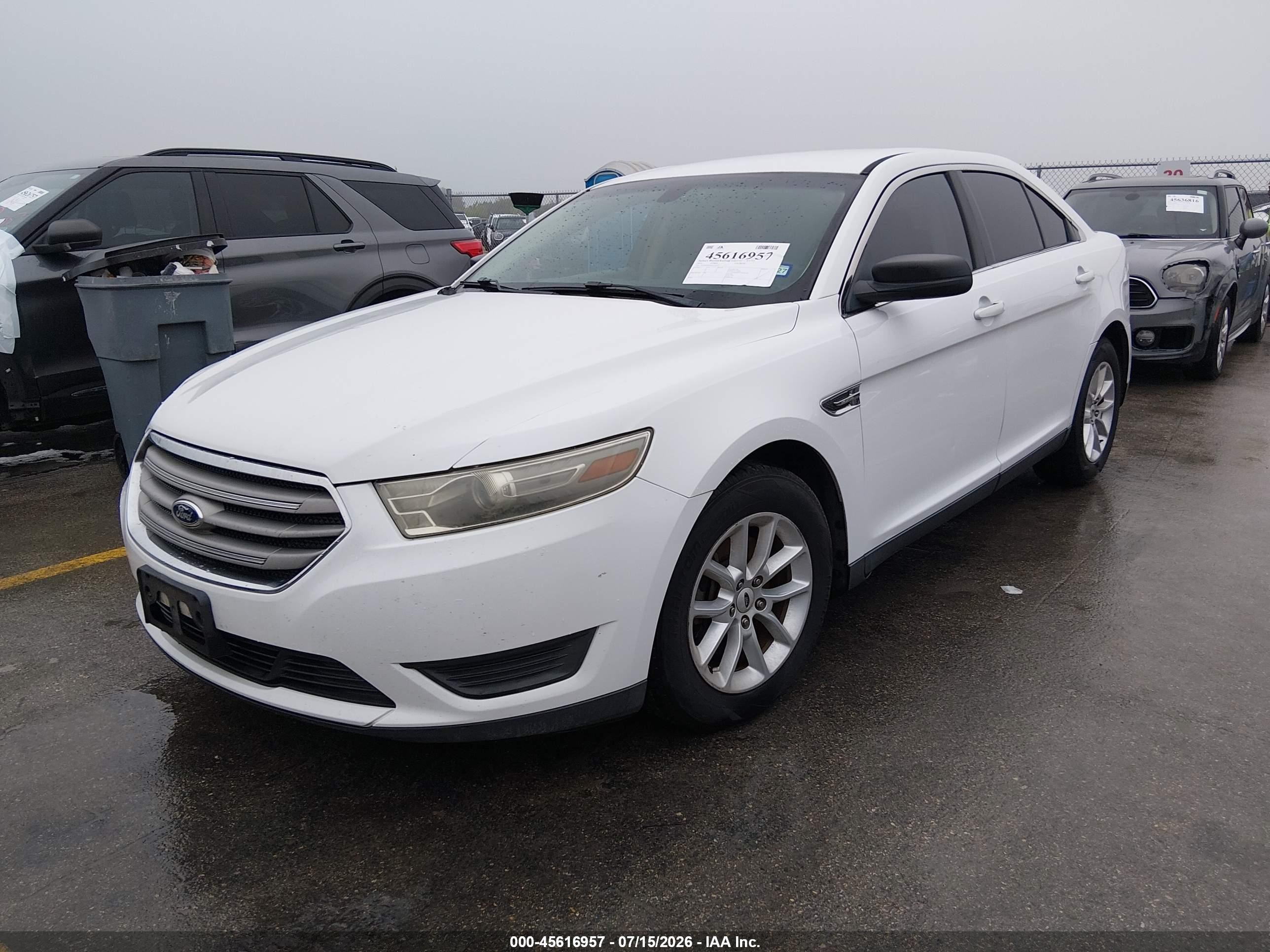 2013 Ford Taurus Se White vin: 1FAHP2D83DG212517