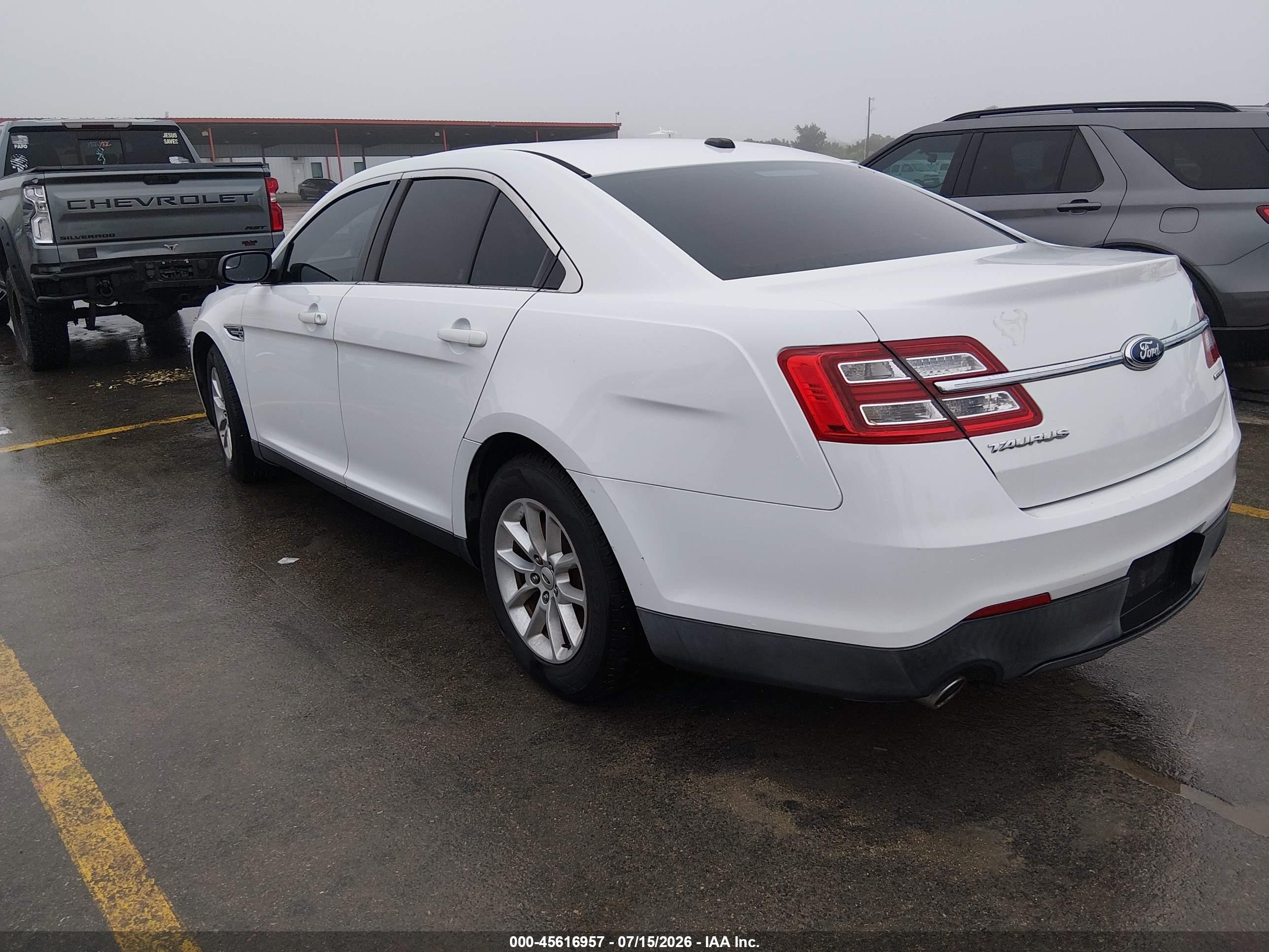 2013 Ford Taurus Se White vin: 1FAHP2D83DG212517