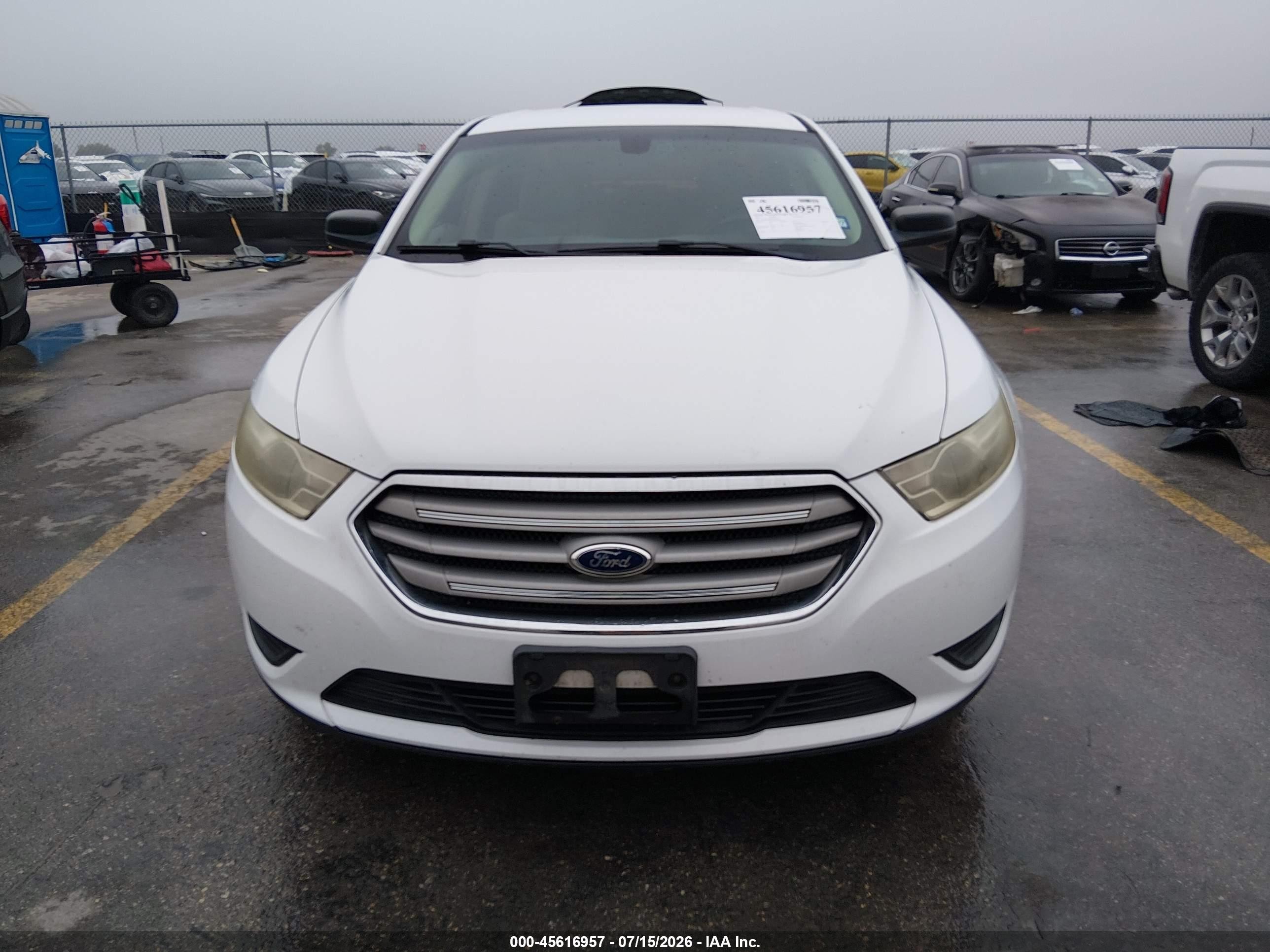 2013 Ford Taurus Se White vin: 1FAHP2D83DG212517