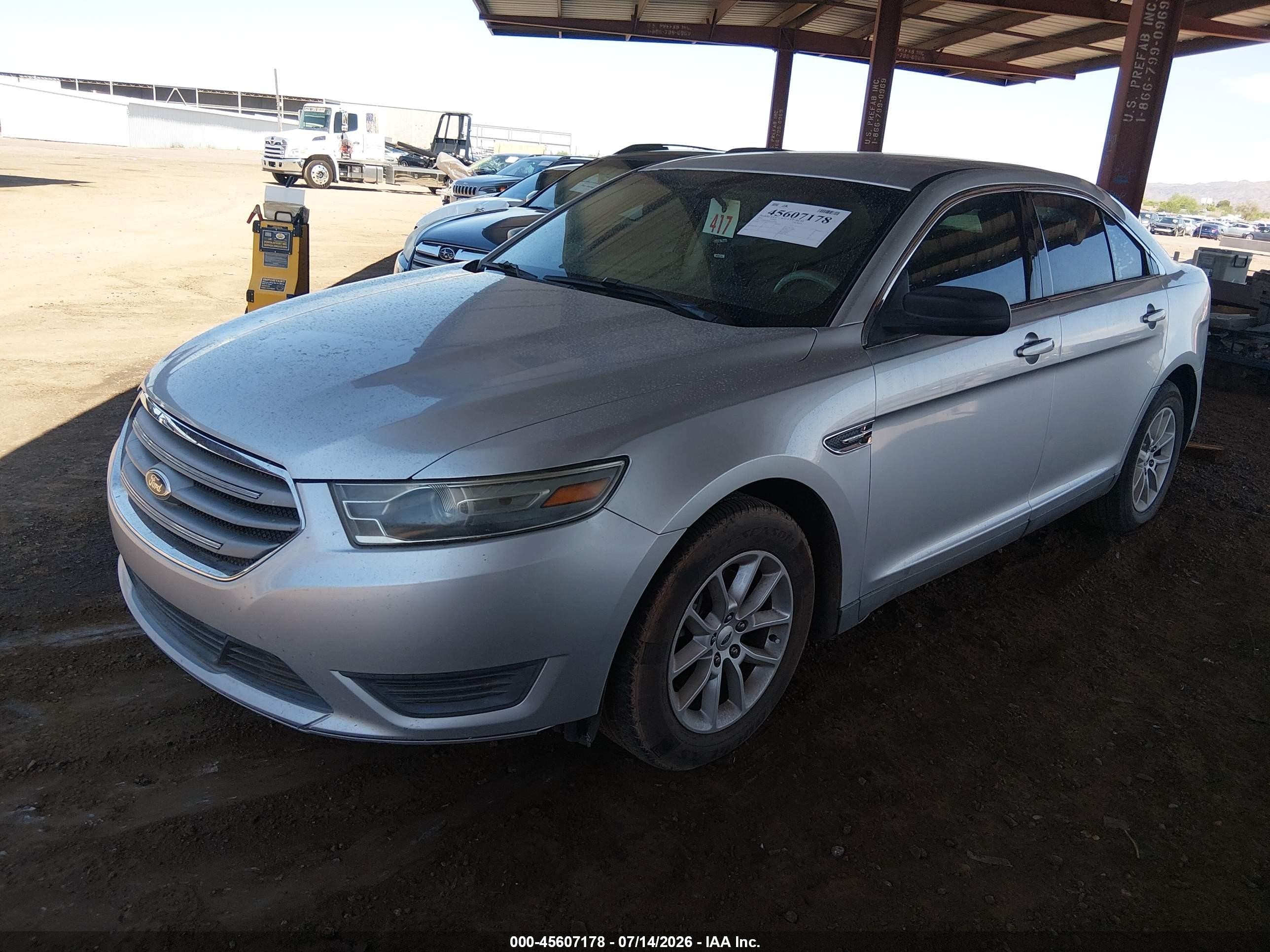 2014 Ford Taurus Se Silver vin: 1FAHP2D84EG114078
