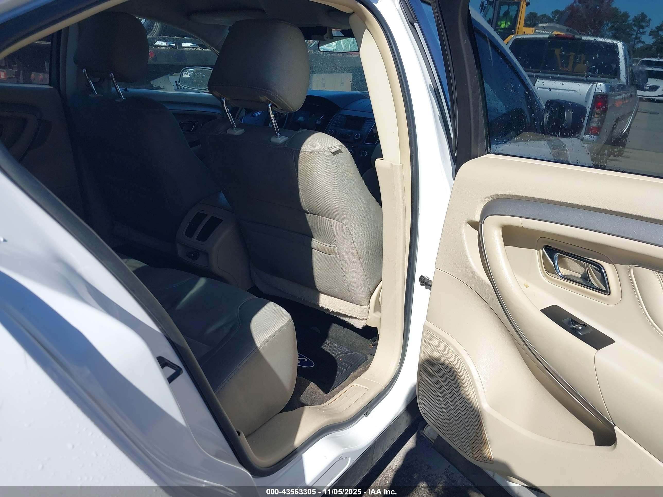 2013 Ford Taurus Se White vin: 1FAHP2D86DG170036
