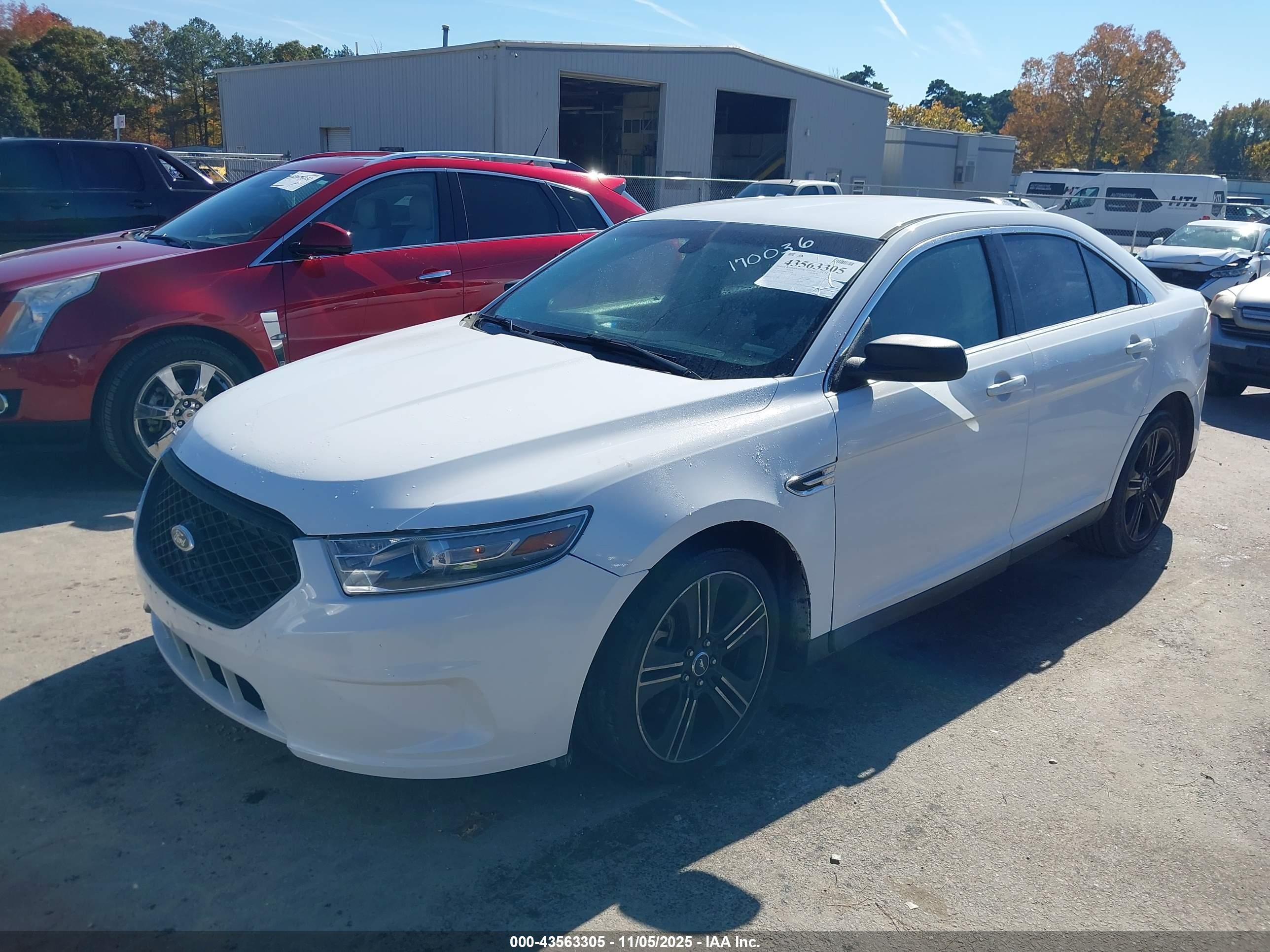 2013 Ford Taurus Se White vin: 1FAHP2D86DG170036