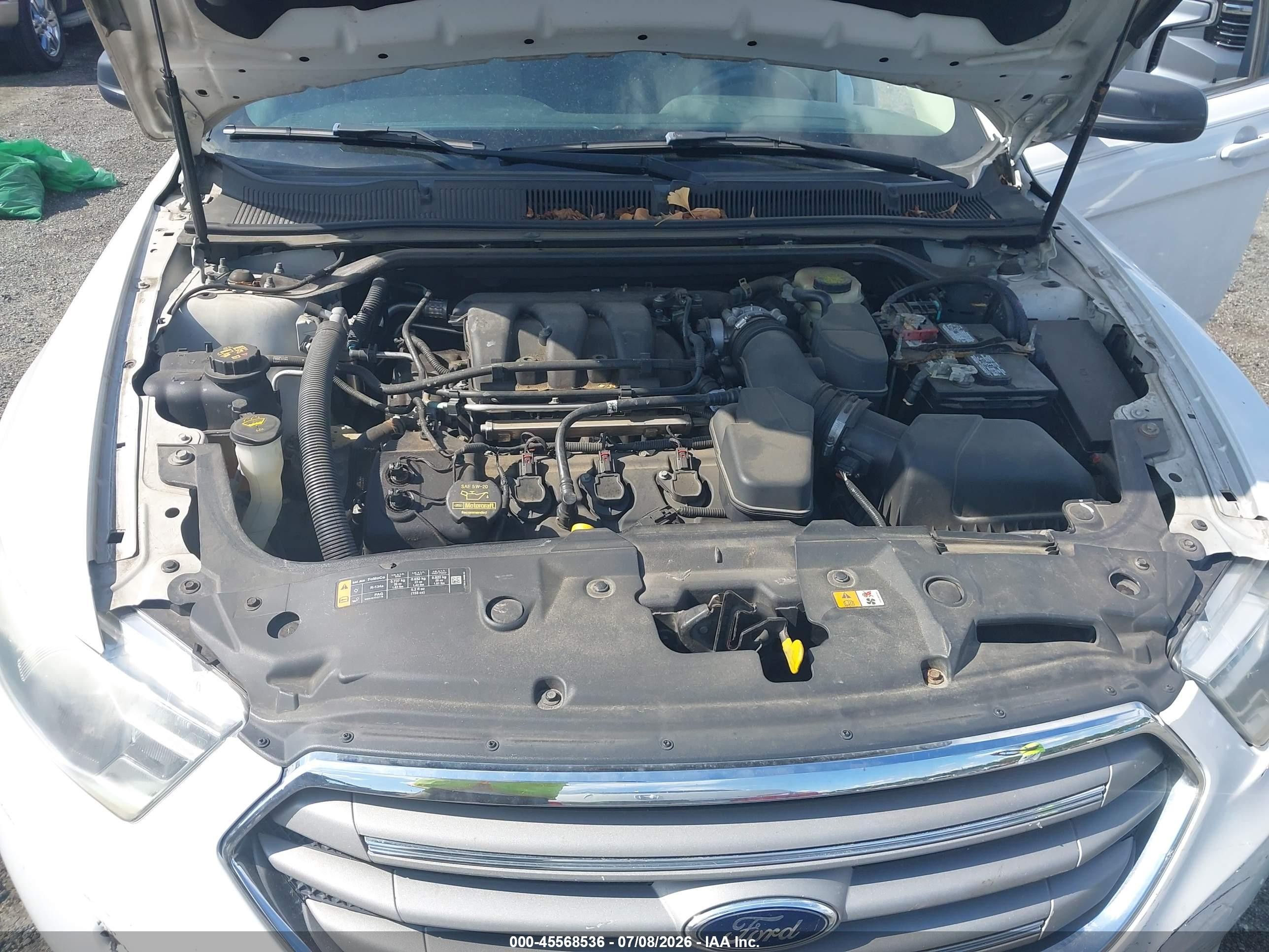 2013 Ford Taurus Se White vin: 1FAHP2D88DG182253