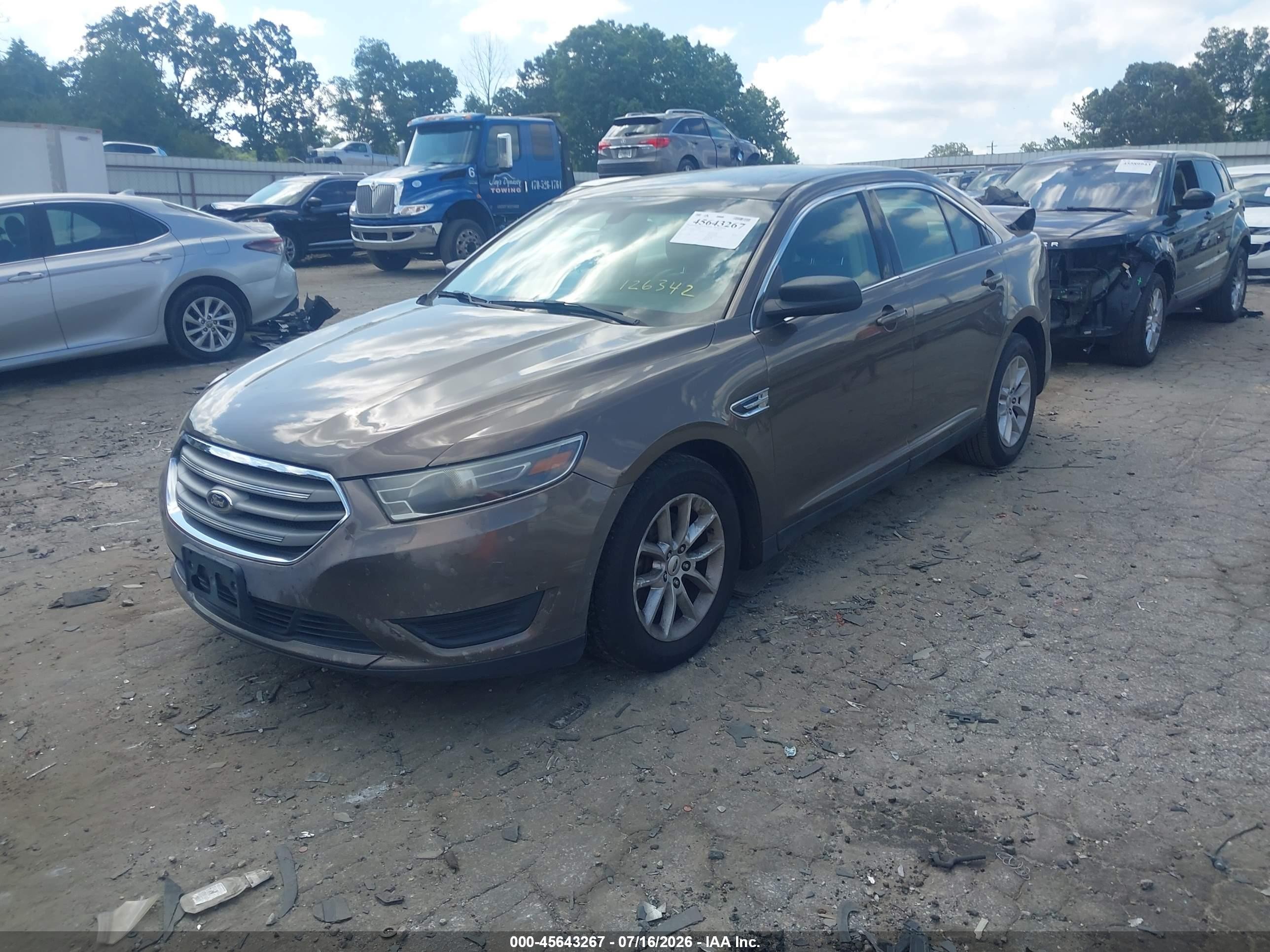 2015 Ford Taurus Se Tan vin: 1FAHP2D89FG126342