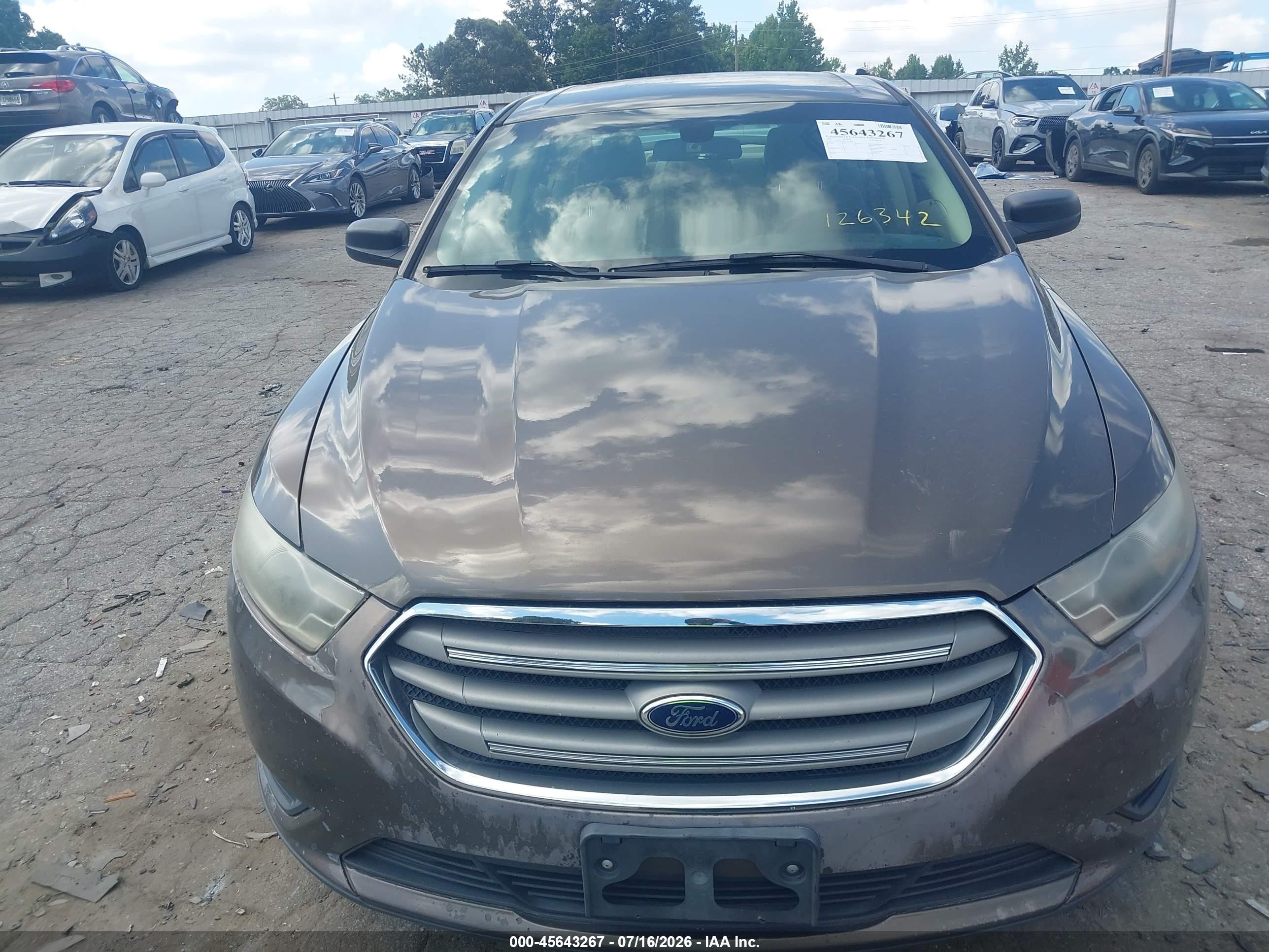 2015 Ford Taurus Se Tan vin: 1FAHP2D89FG126342