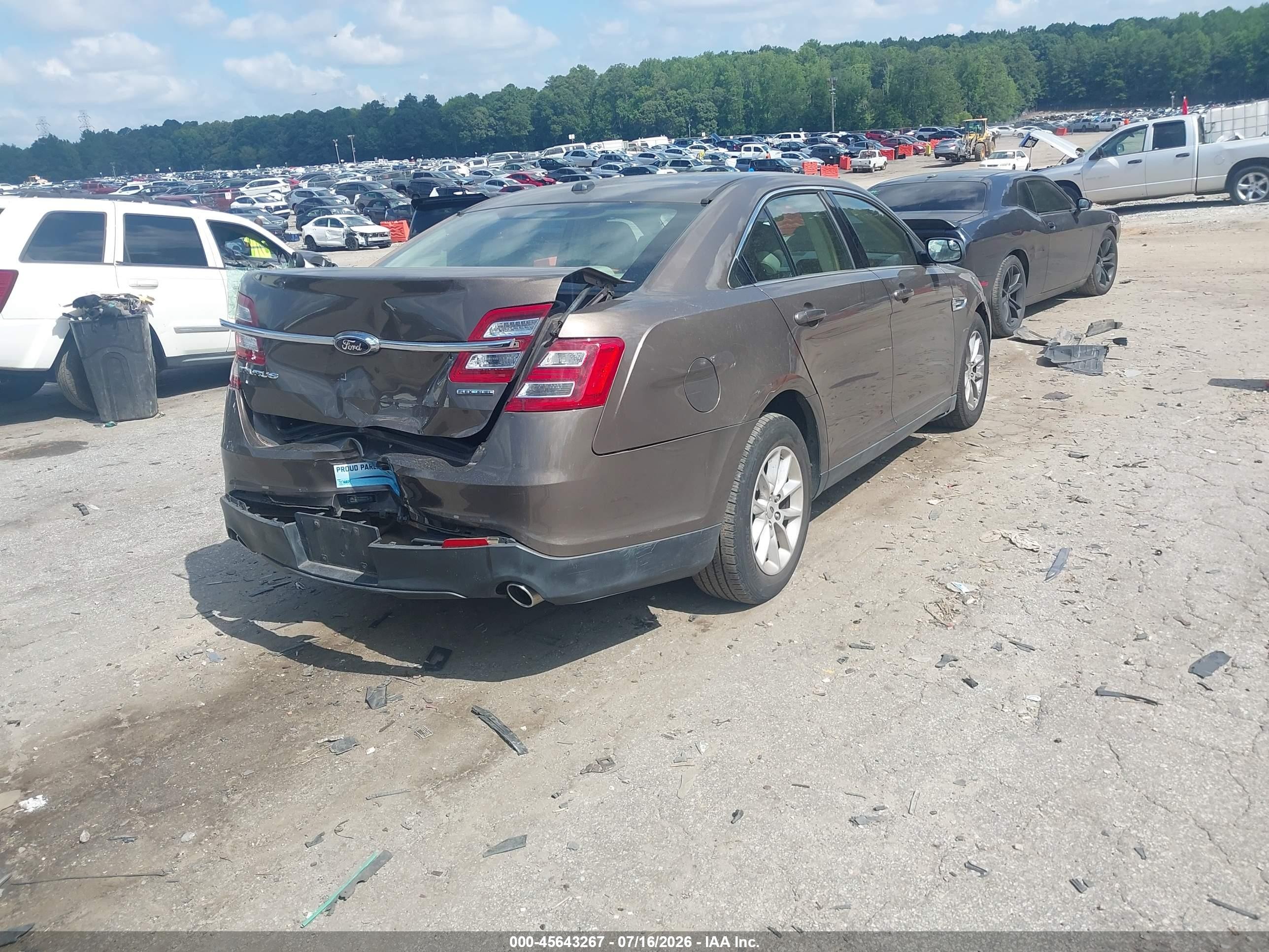 2015 Ford Taurus Se Tan vin: 1FAHP2D89FG126342