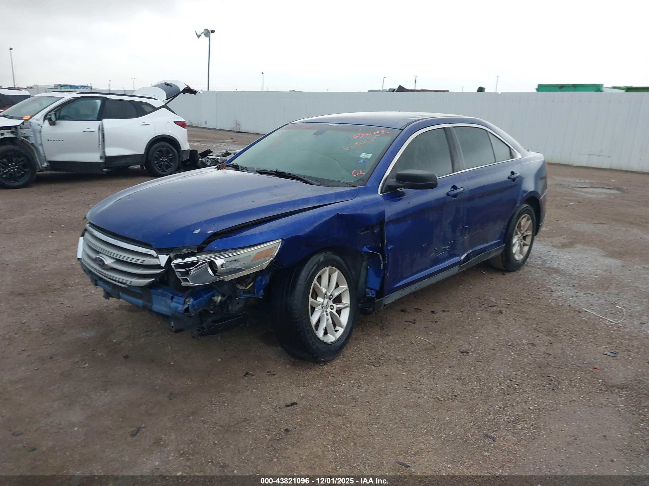 2013 Ford Taurus Se Blue vin: 1FAHP2D8XDG163896