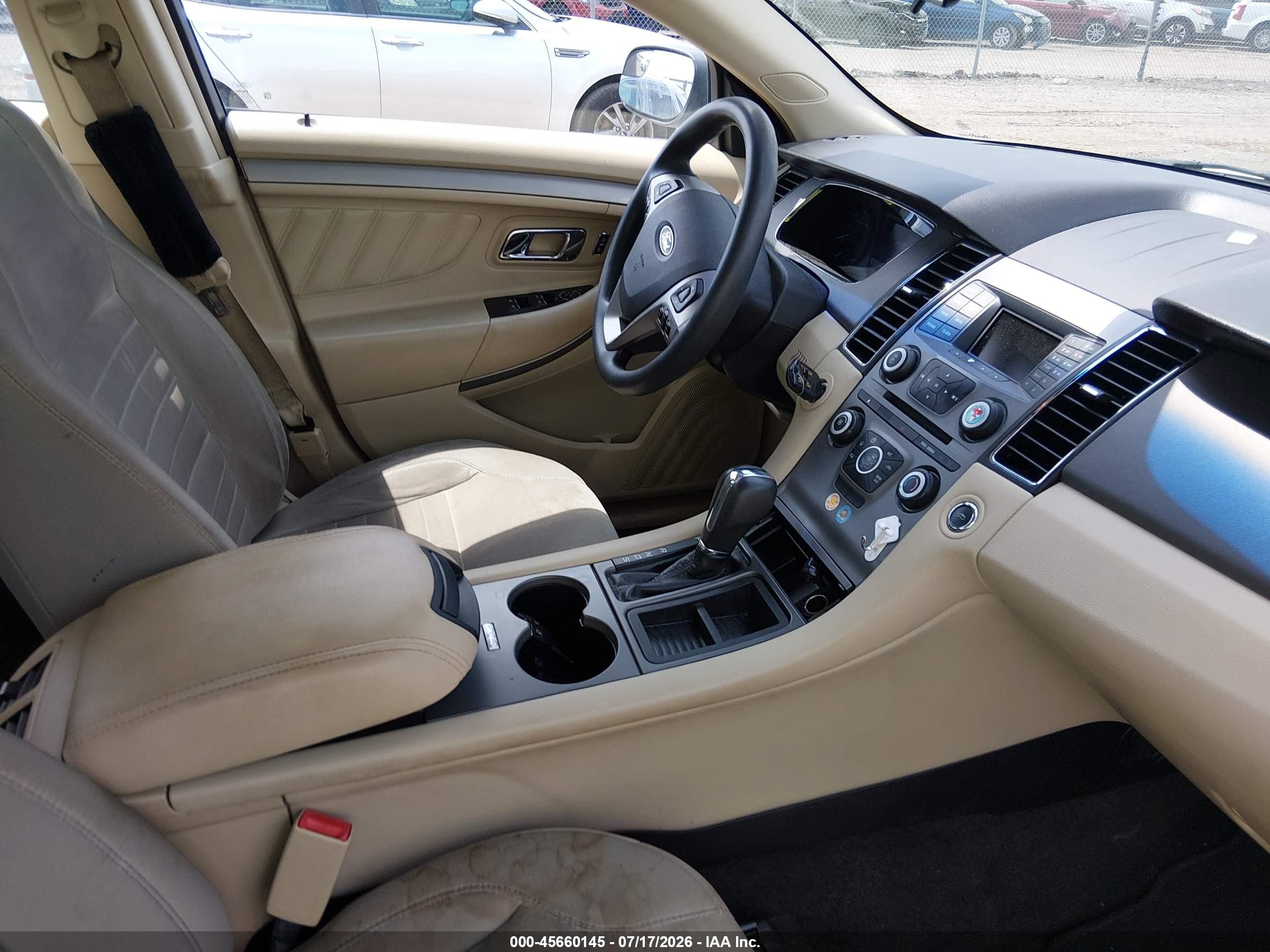 2015 Ford Taurus Se White vin: 1FAHP2D8XFG115091