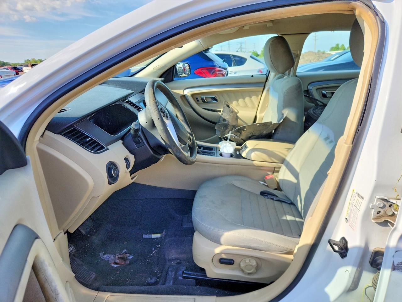 2015 Ford Taurus Se White vin: 1FAHP2D8XFG173153