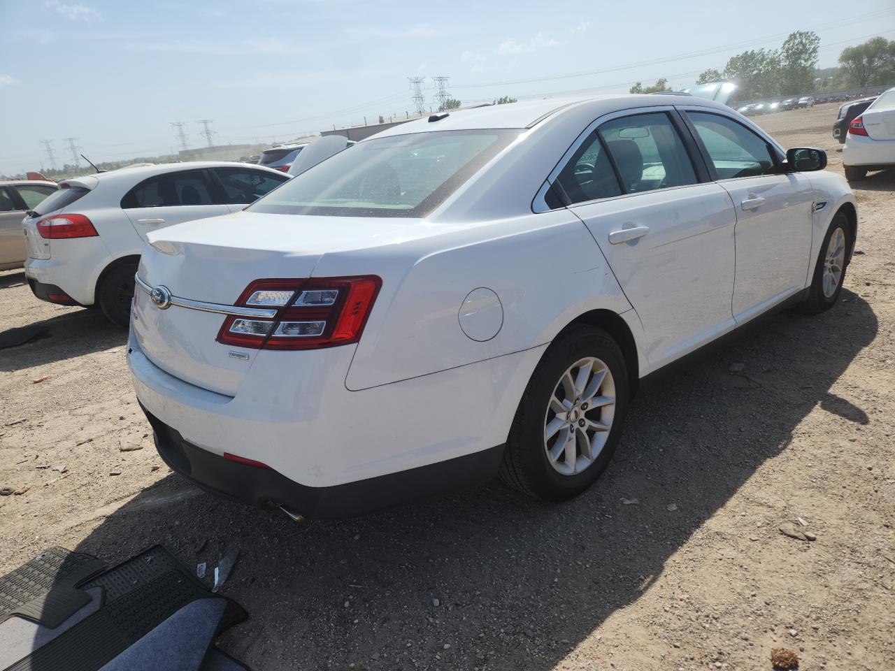 2013 Ford Taurus Se White vin: 1FAHP2D97DG157918