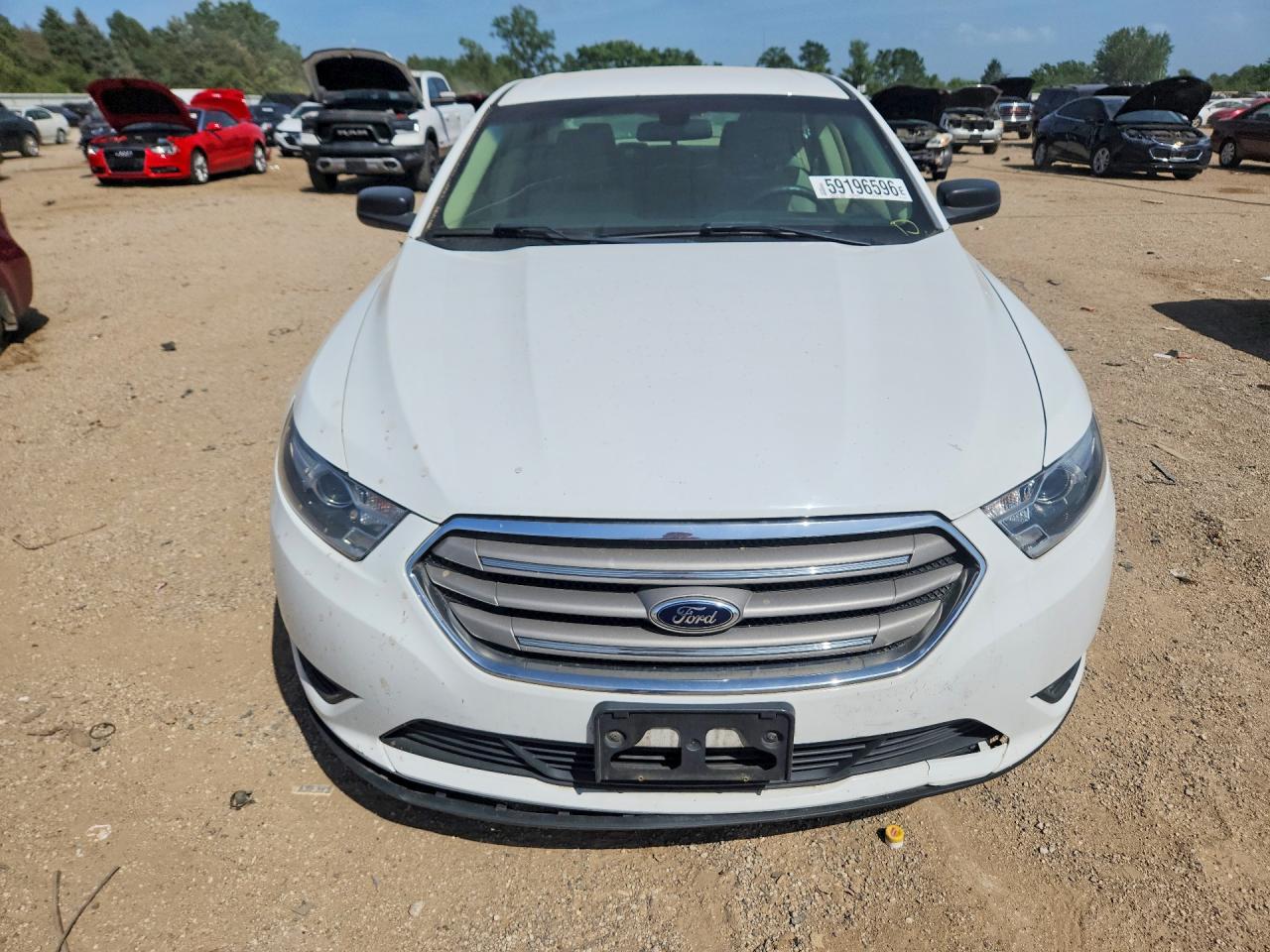 2013 Ford Taurus Se White vin: 1FAHP2D97DG157918