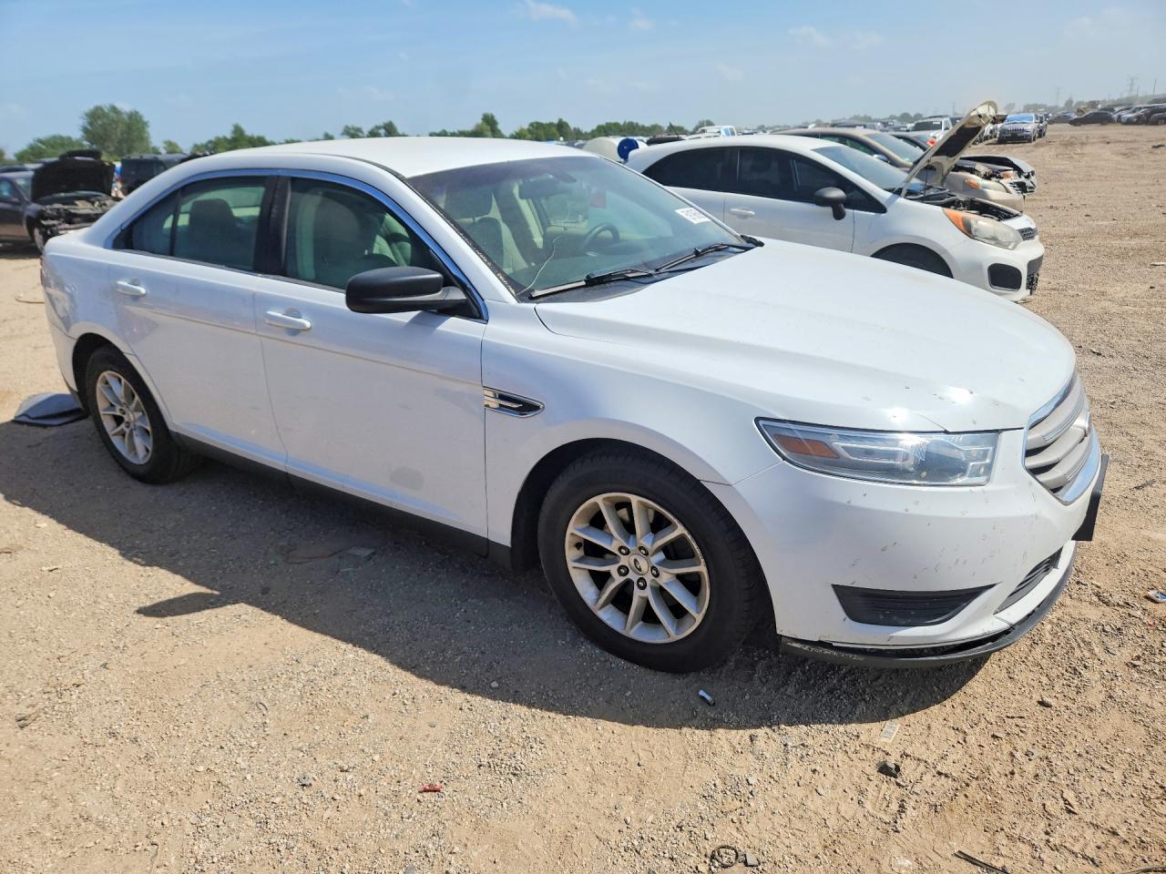 2013 Ford Taurus Se White vin: 1FAHP2D97DG157918