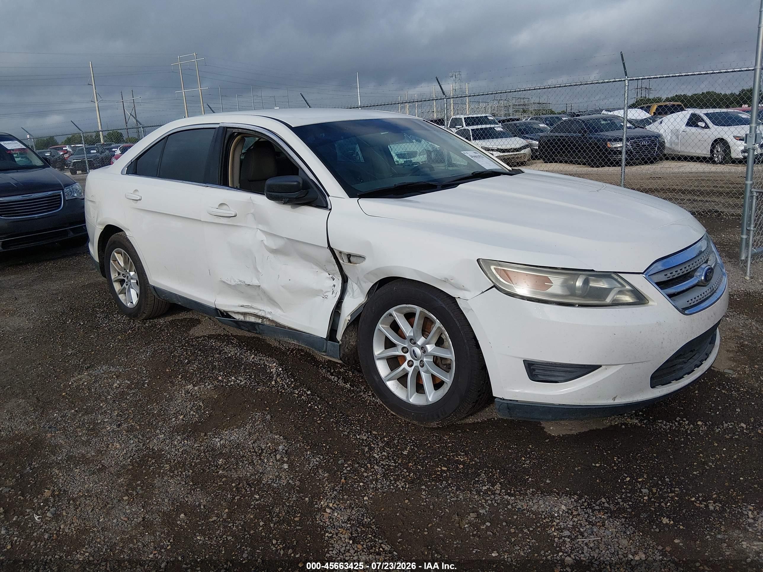 2011 Ford Taurus Se Белый vin: 1FAHP2DW0BG150196