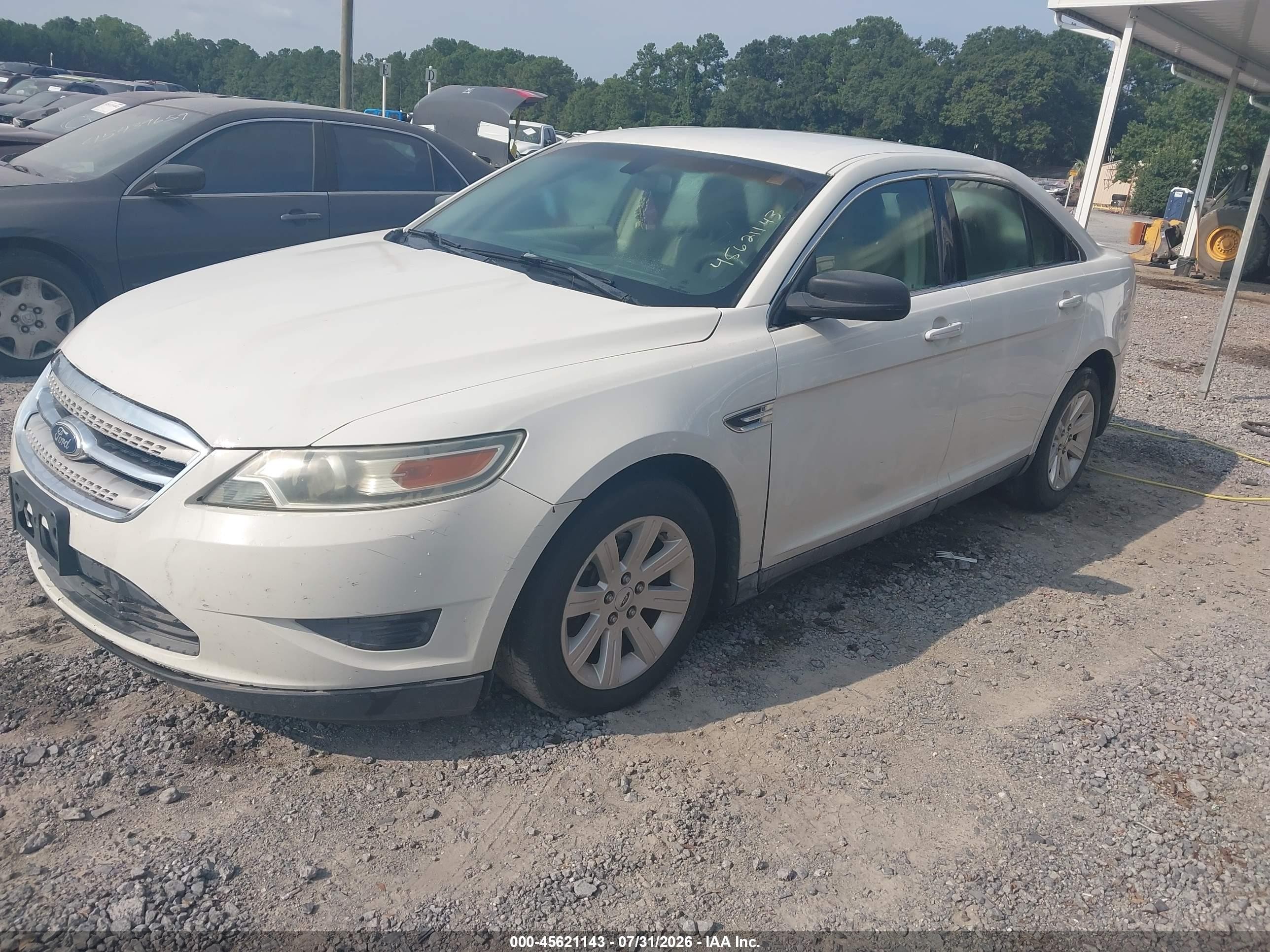 2011 Ford Taurus Se White vin: 1FAHP2DW1BG119779