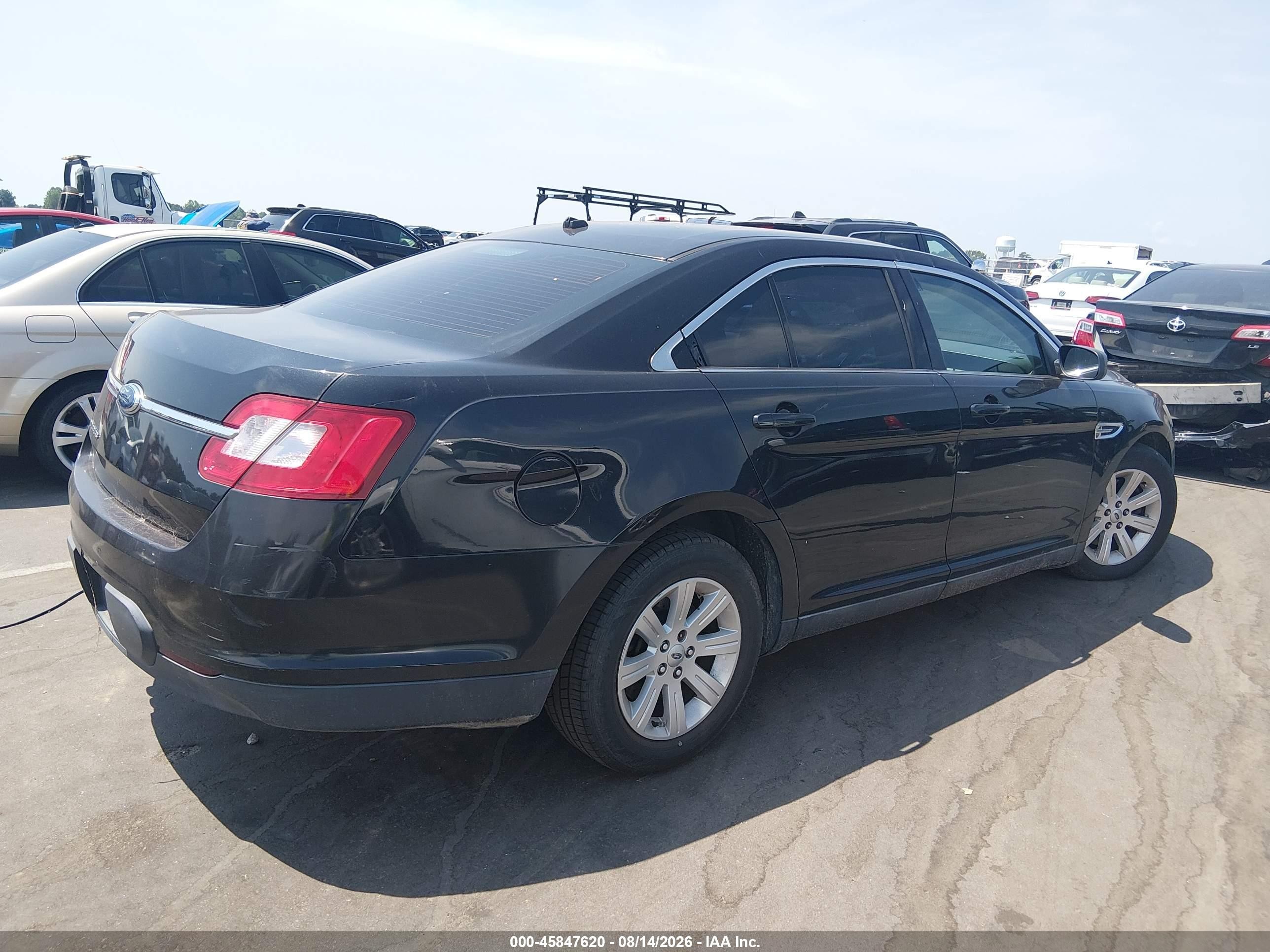 2010 Ford Taurus Se Black vin: 1FAHP2DW4AG125249
