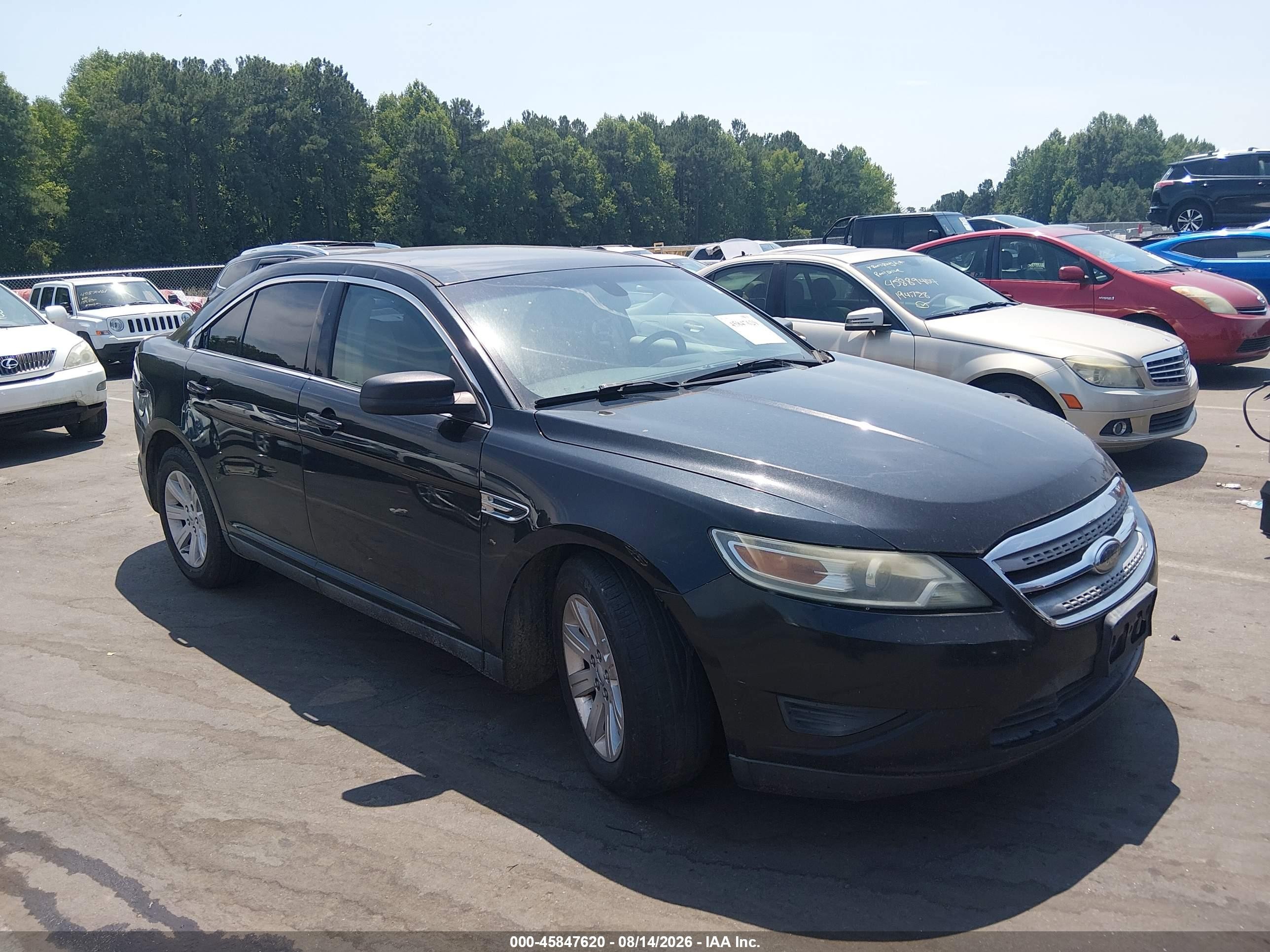 2010 Ford Taurus Se Black vin: 1FAHP2DW4AG125249
