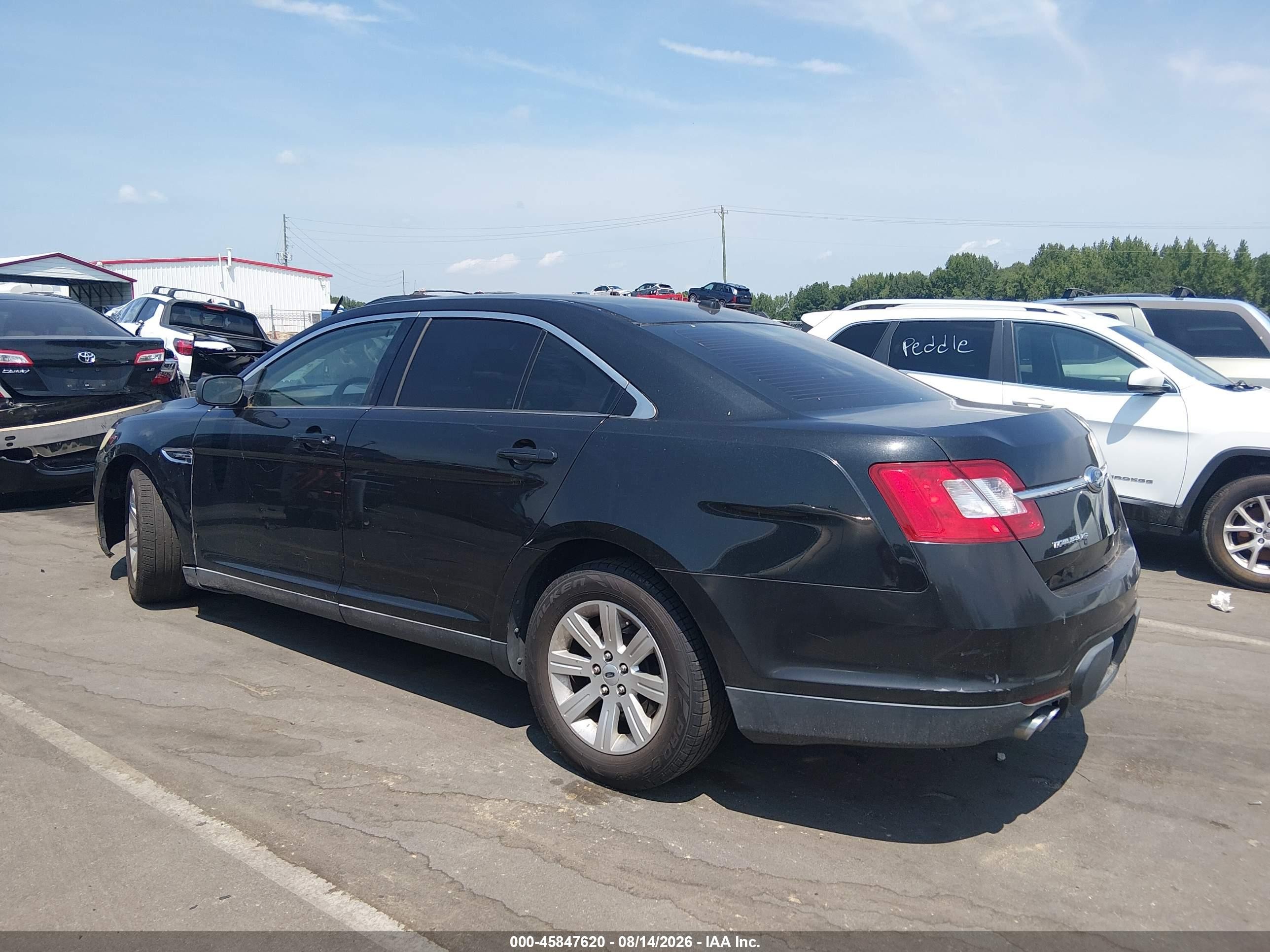 2010 Ford Taurus Se Black vin: 1FAHP2DW4AG125249