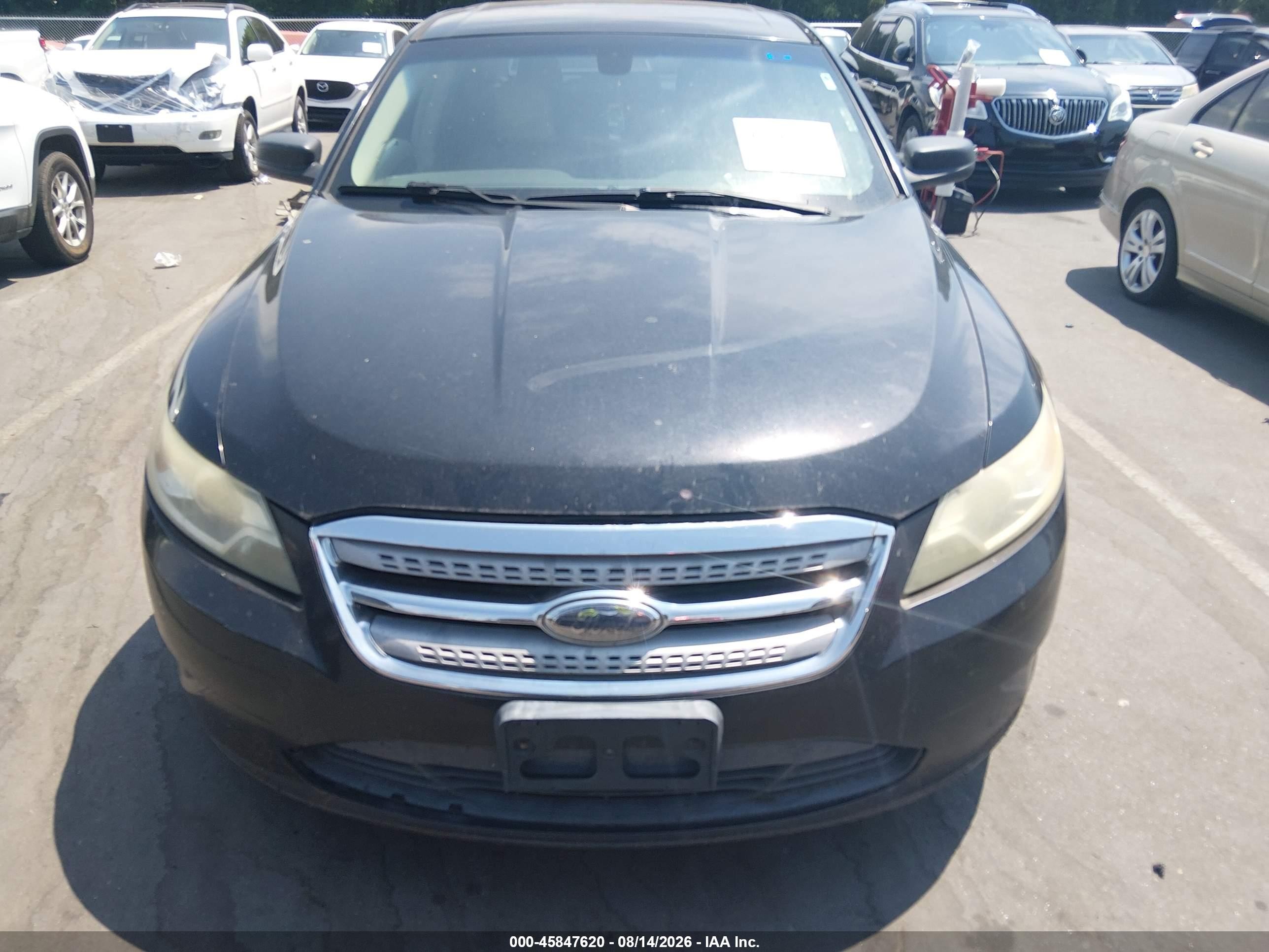 2010 Ford Taurus Se Black vin: 1FAHP2DW4AG125249