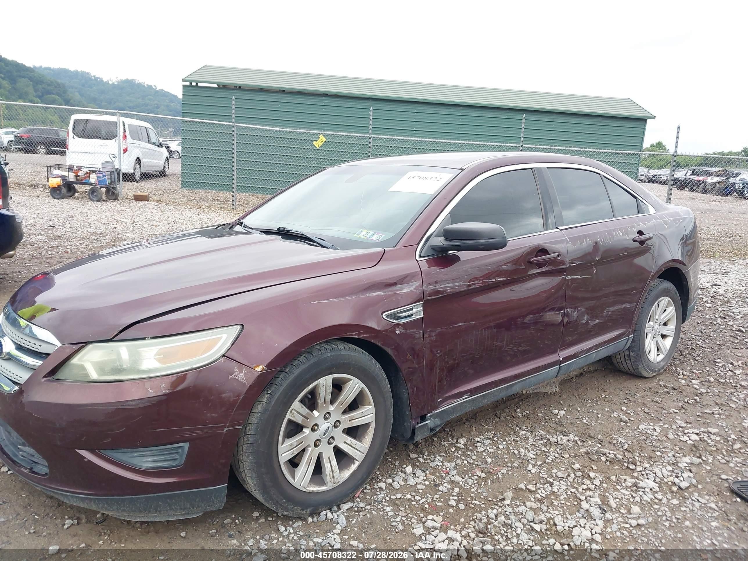 2011 Ford Taurus Se Burgundy vin: 1FAHP2DW5BG159850