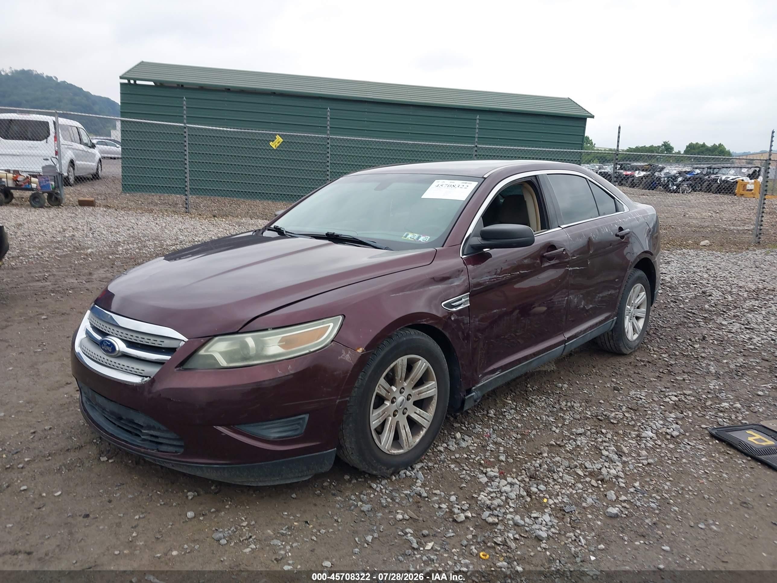 2011 Ford Taurus Se Burgundy vin: 1FAHP2DW5BG159850