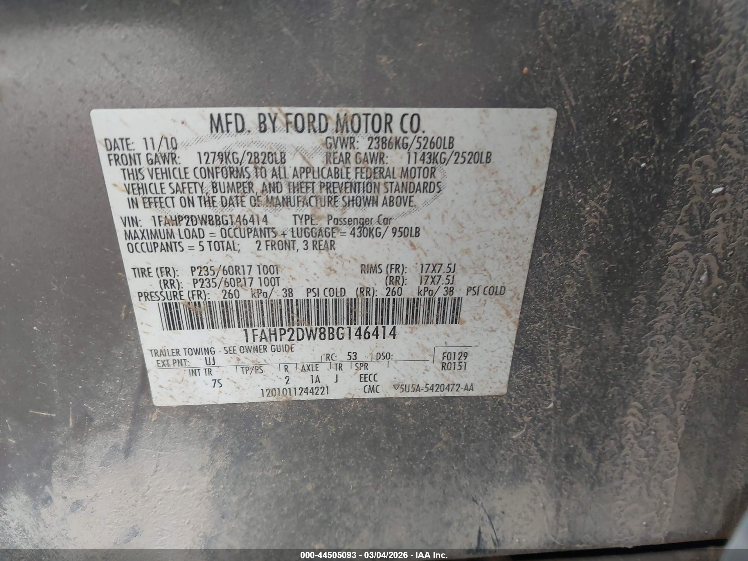 2011 Ford Taurus Se Gray vin: 1FAHP2DW8BG146414
