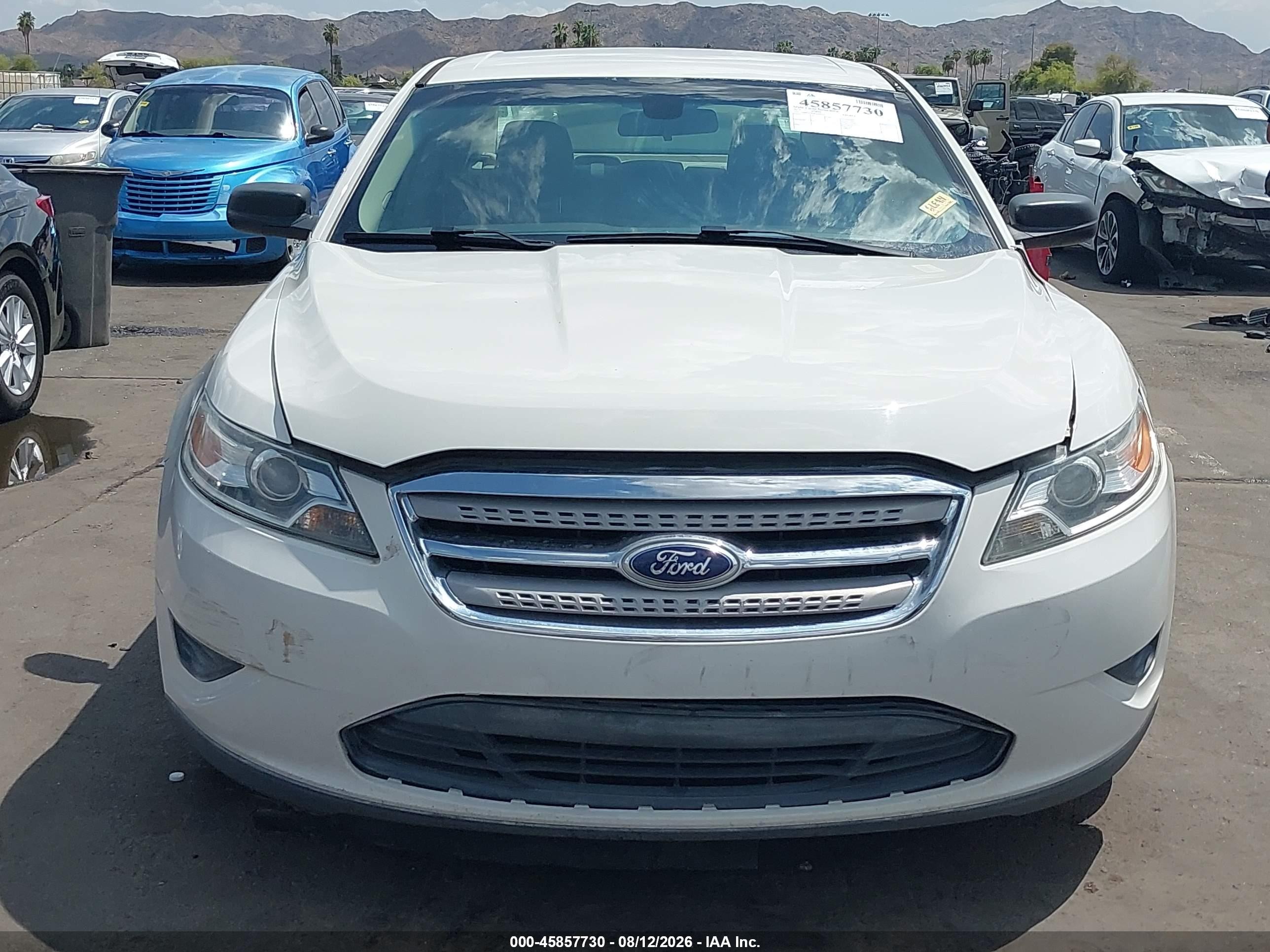 2012 Ford Taurus Se White vin: 1FAHP2DW8CG118775