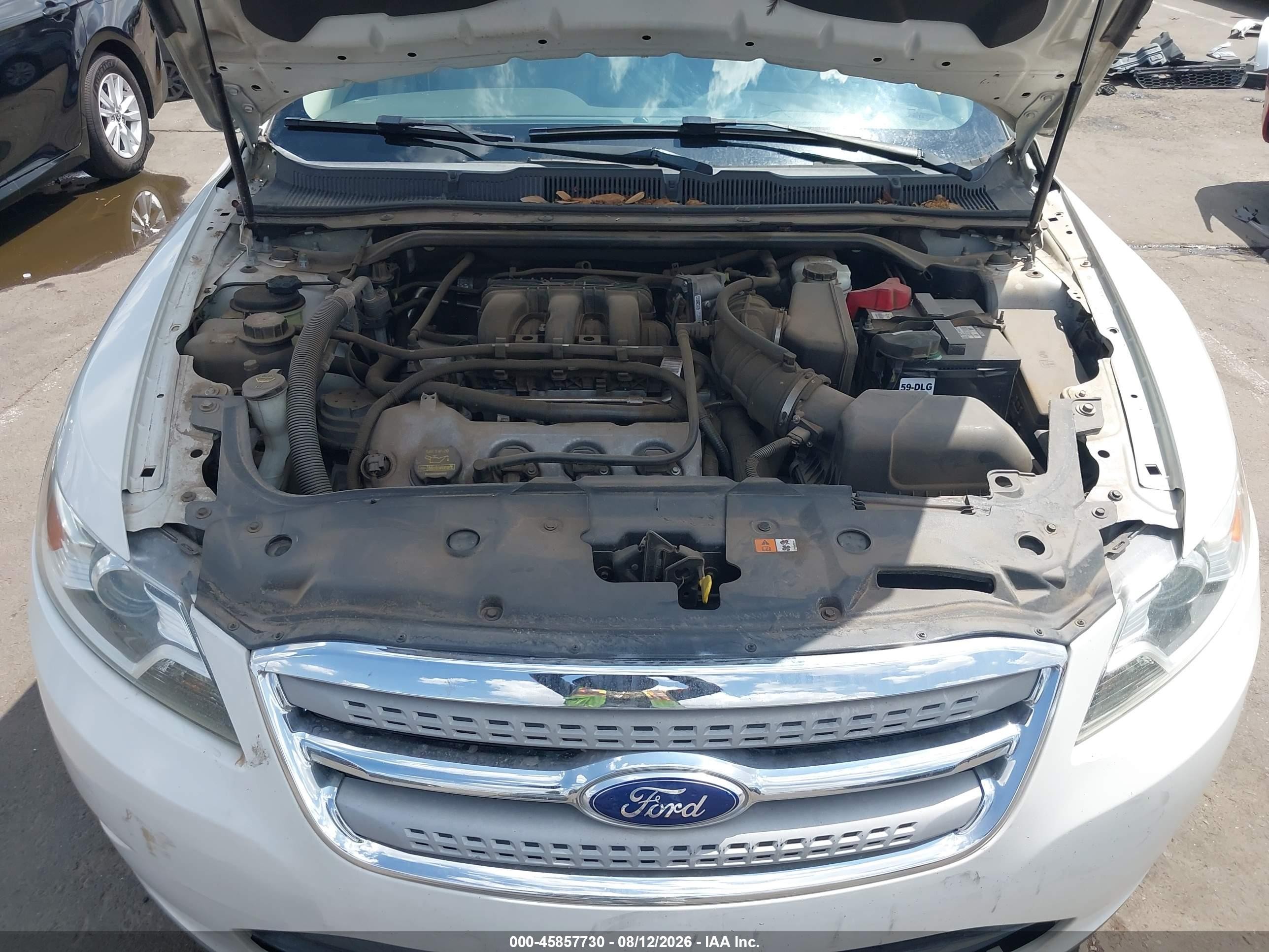 2012 Ford Taurus Se White vin: 1FAHP2DW8CG118775