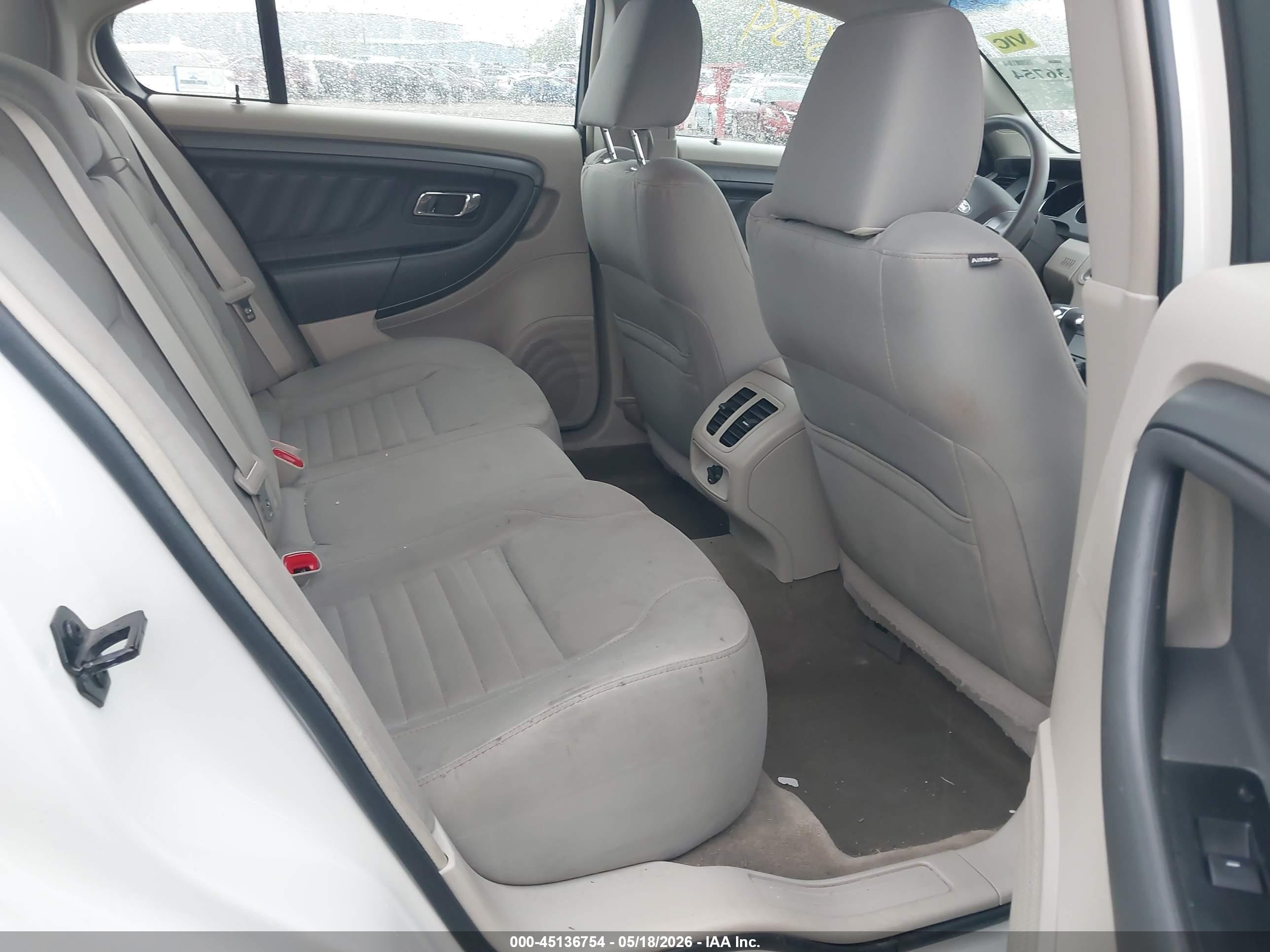 2012 Ford Taurus Se Белый vin: 1FAHP2DW9CG104836