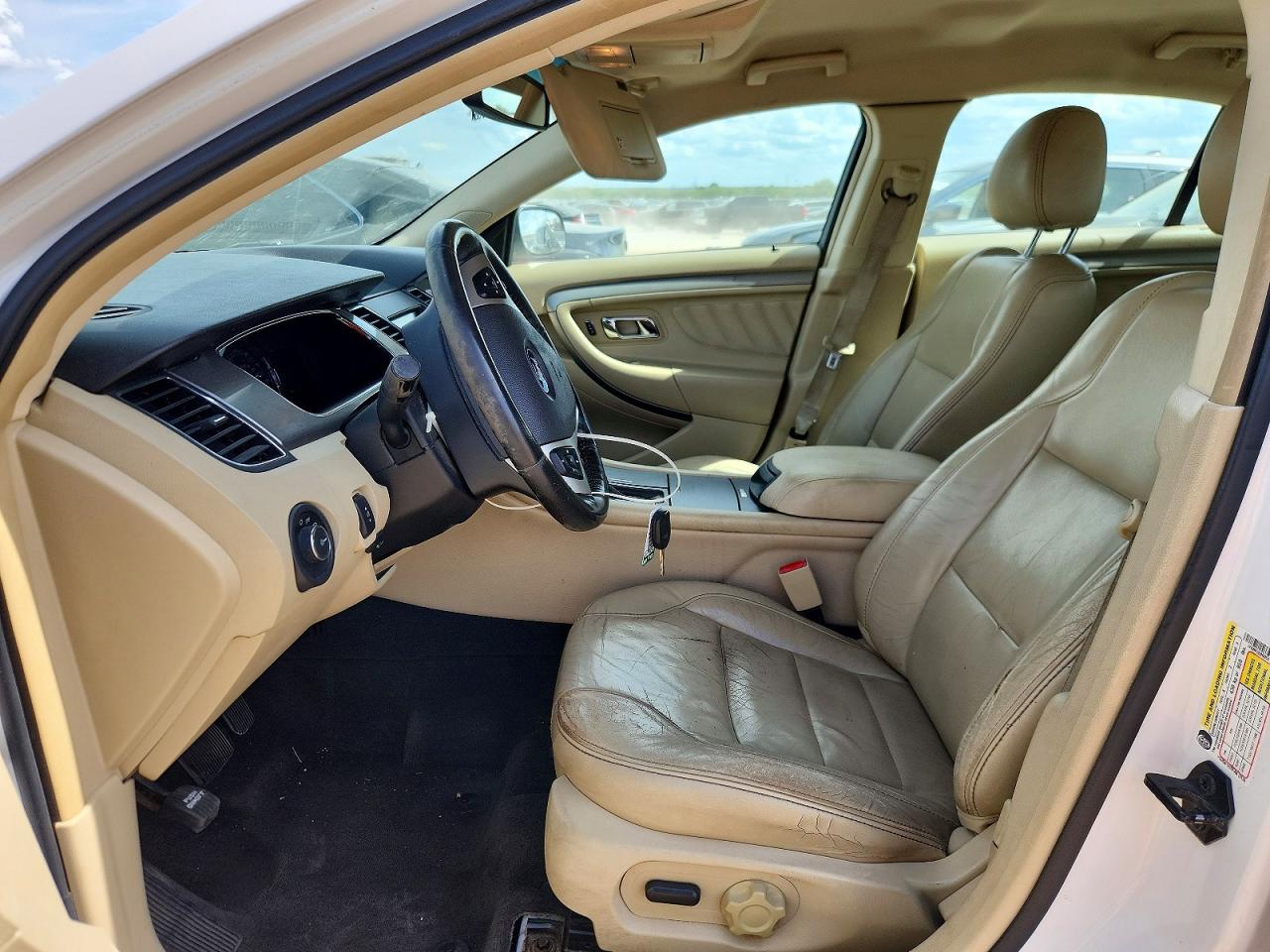 2013 Ford Taurus Sel Белый vin: 1FAHP2E80DG116343
