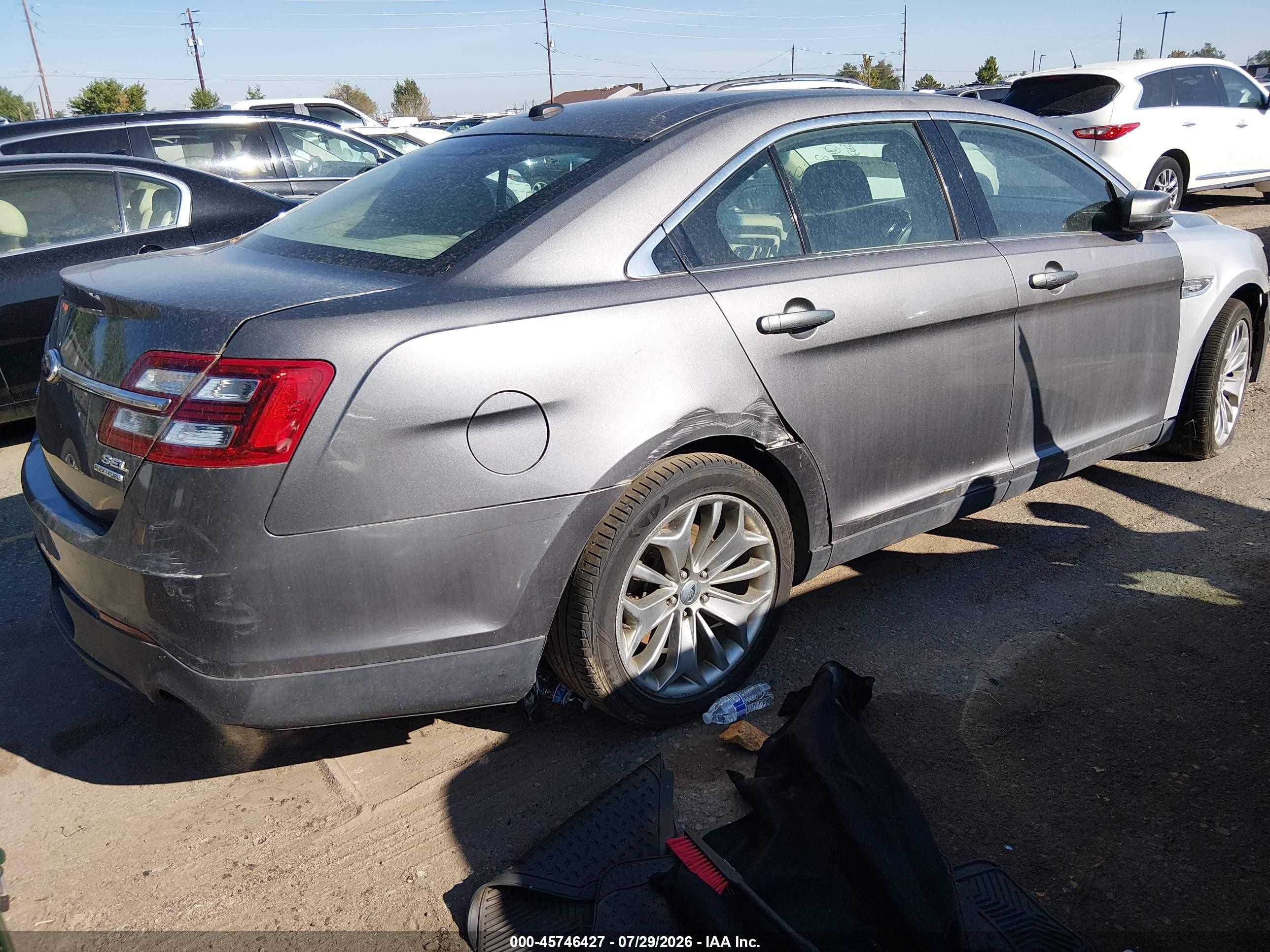 2013 Ford Taurus Sel Gray vin: 1FAHP2E80DG135118